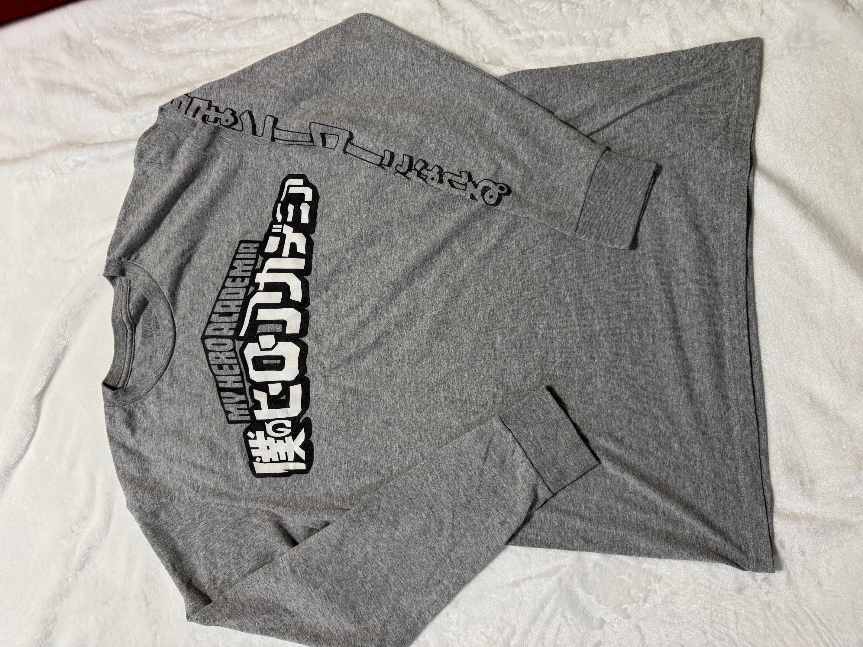 Gray Long Sleeve Graphic T-Shirt