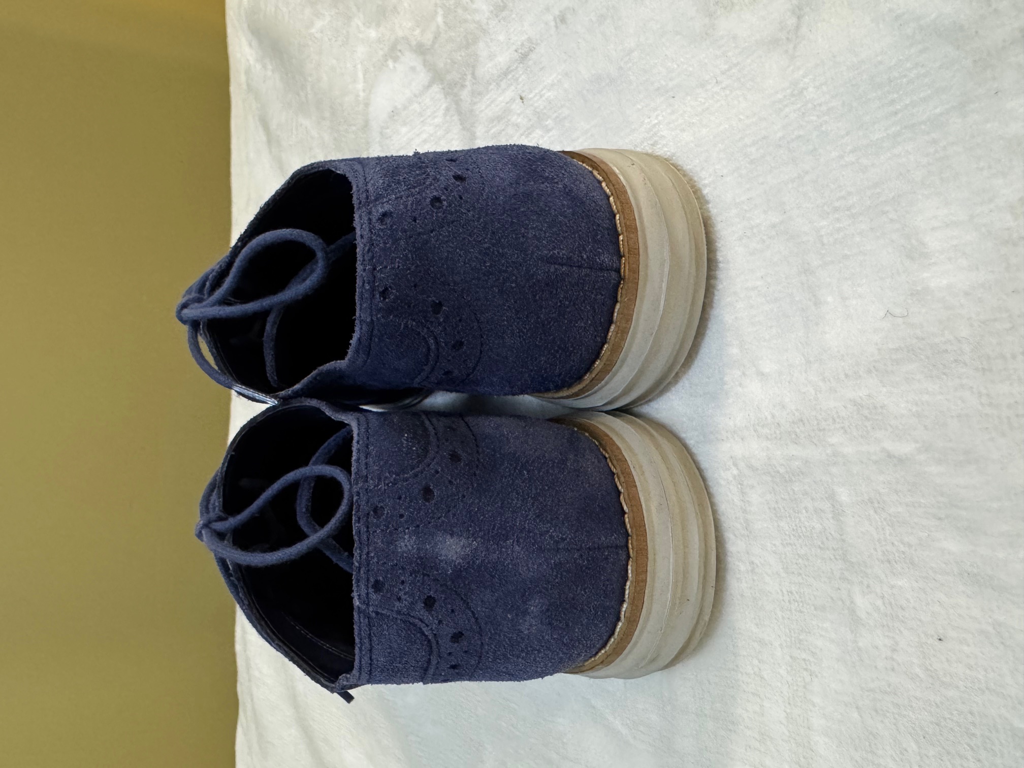 Colehaan Women's Blue Suede Oxford Shoes size 6.5