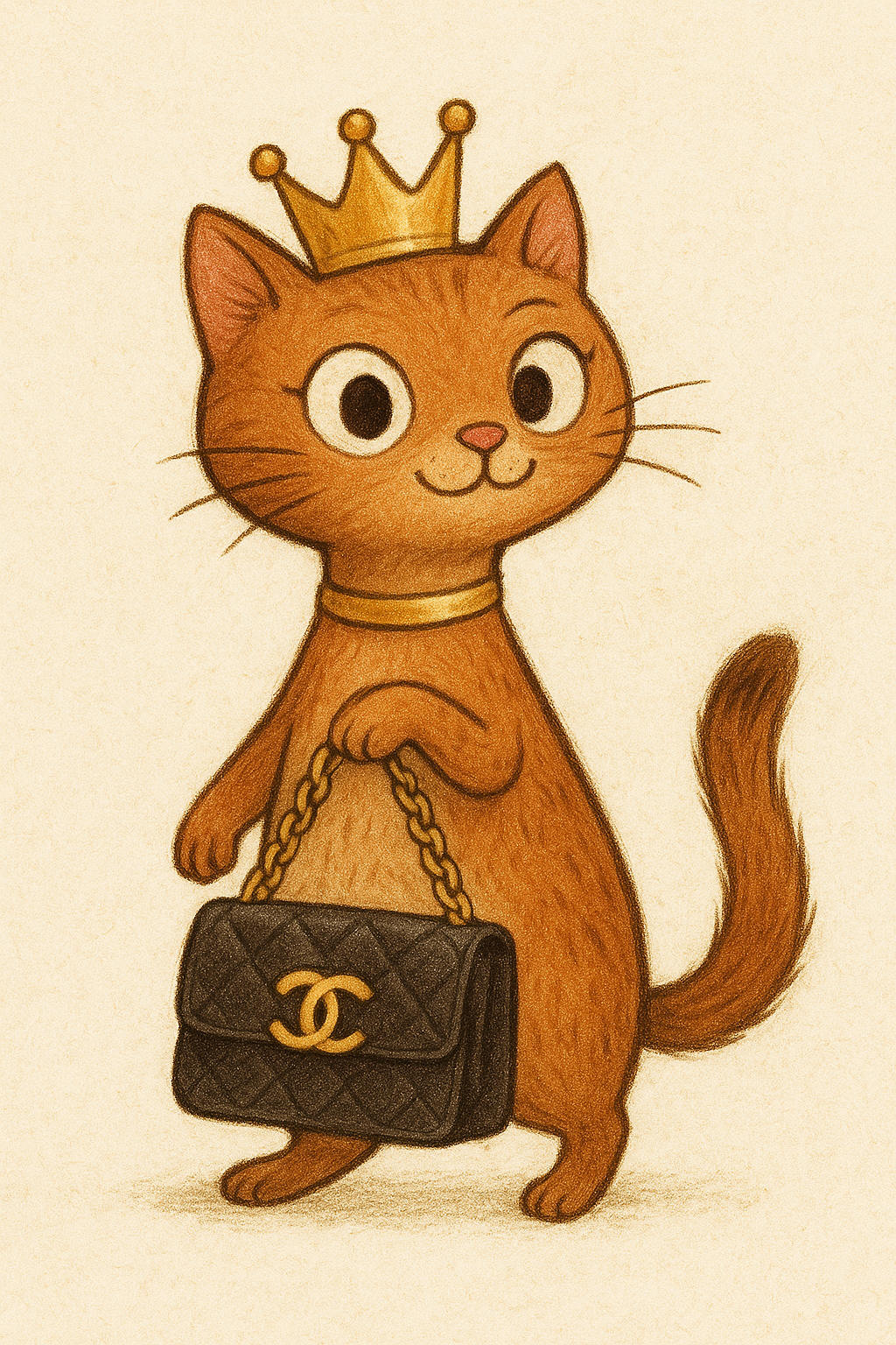 Royal Cute Cat Wall Art