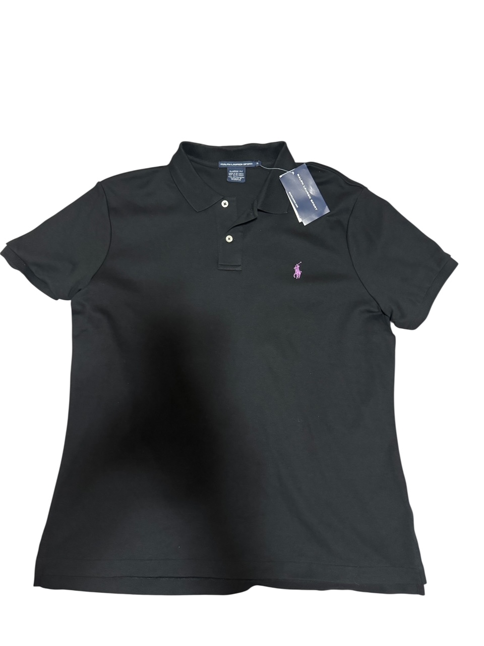Ralph Lauren Women's  Black Polo Shirt size XL