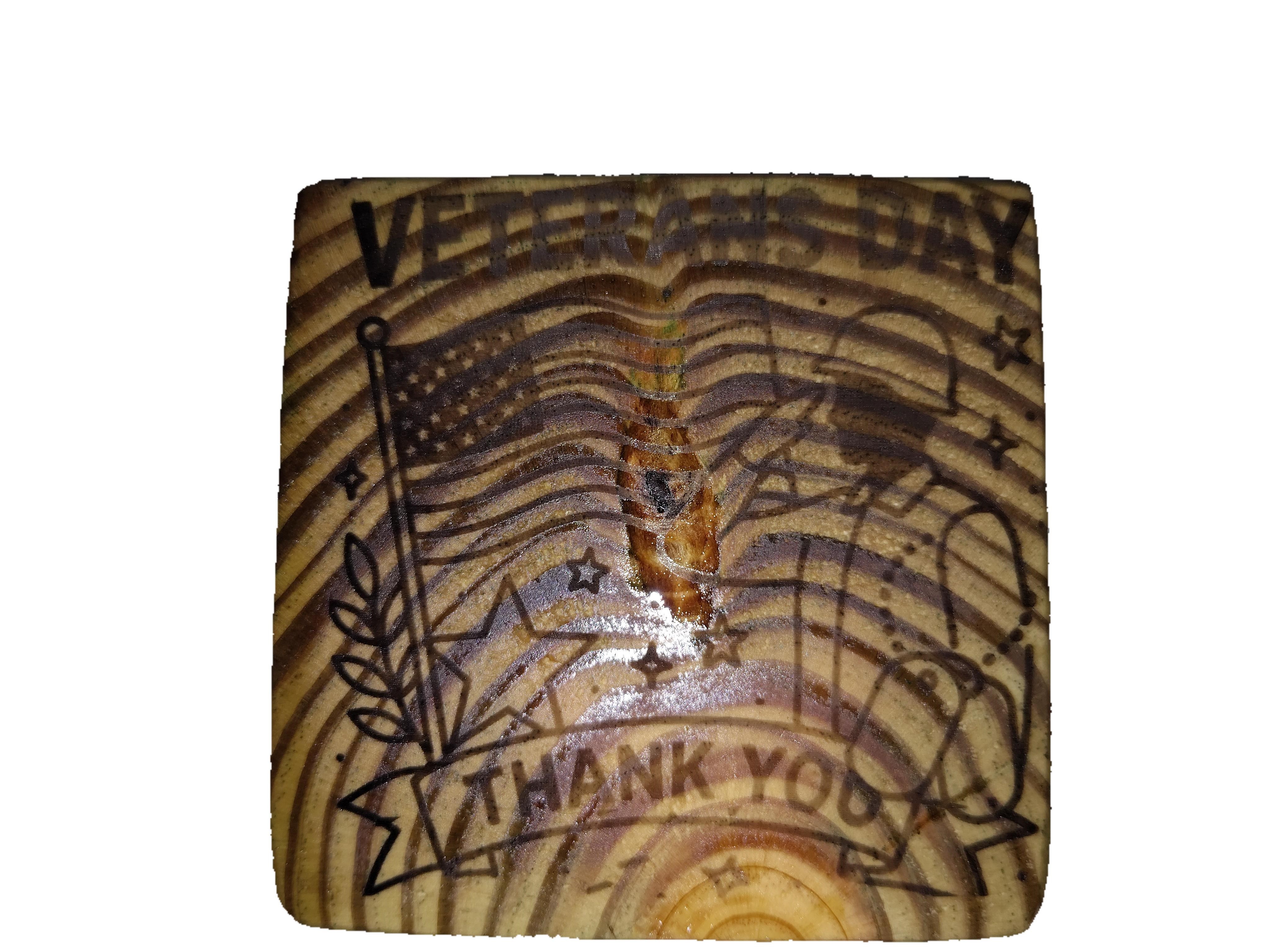 Veterans Day Wooden Plaque