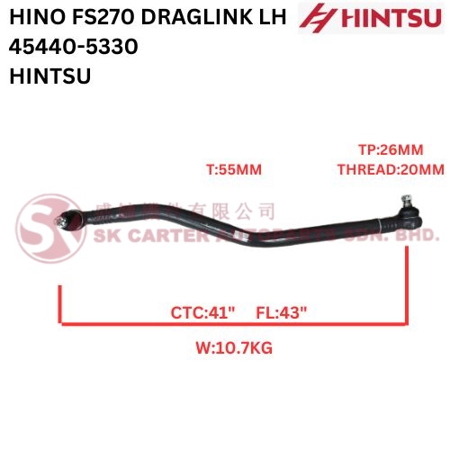 HINTSU HINO FS270 DRAGLINK LH-44540-5330