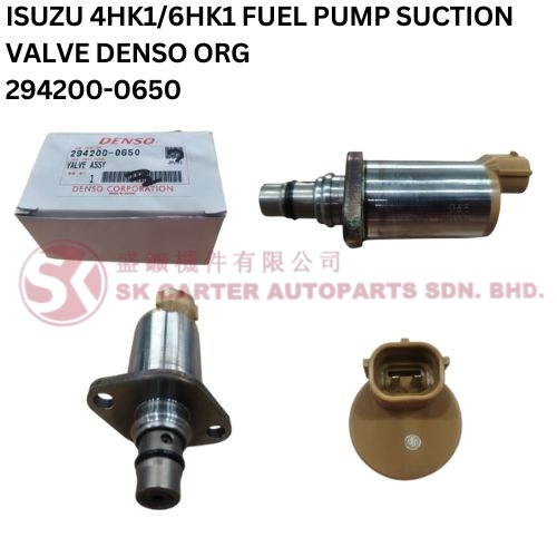 Isuzu 4HK1/6HK1 Fuel Pump Suction Valve Denso Original 294200-0650