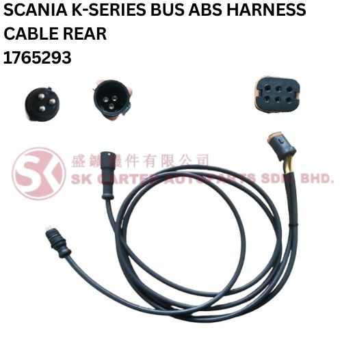 SCANIA K-SERIES BUS ABS HARNESS CABLE REAR 1765293