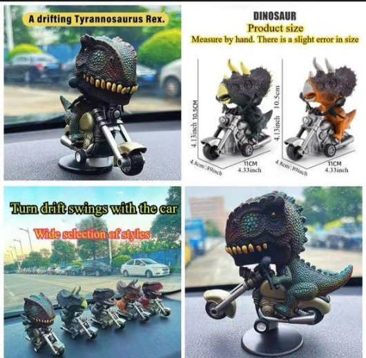 Drifting Tyrannosaurus Rex Dashboard Decor