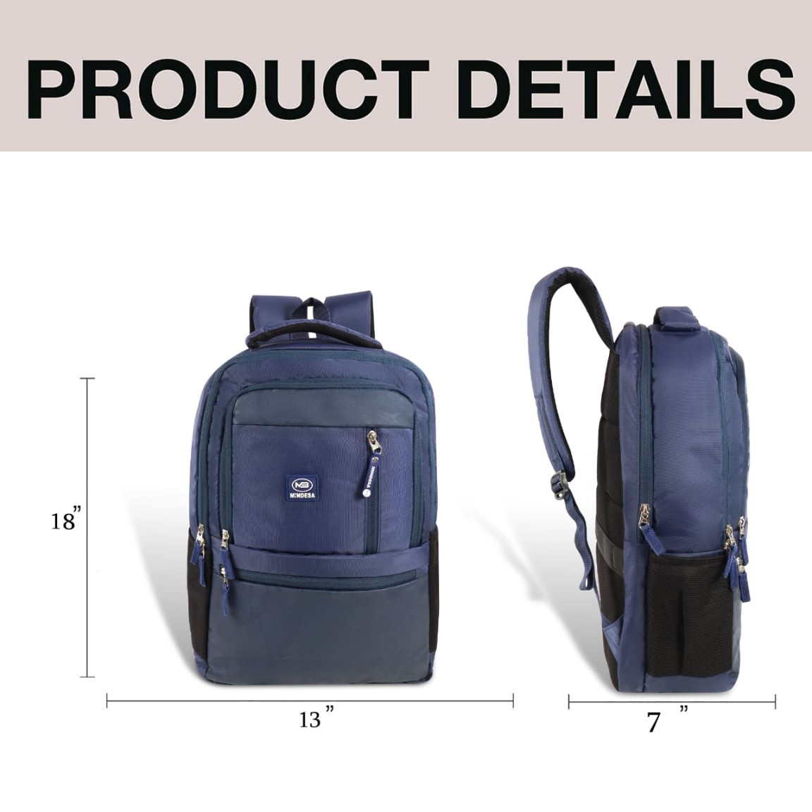 Navy Blue Backpack