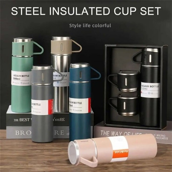 Steel Insulated Cup Set