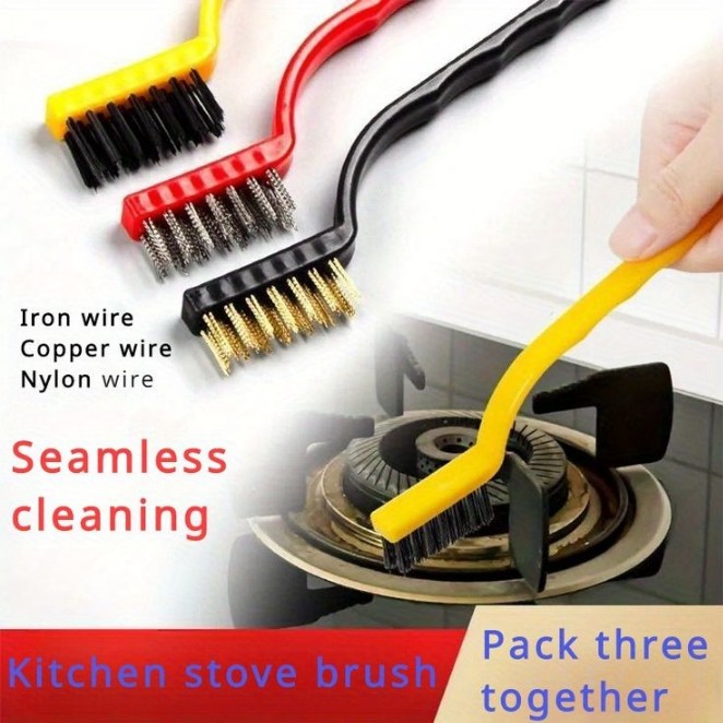 Kitchen stove brush pack