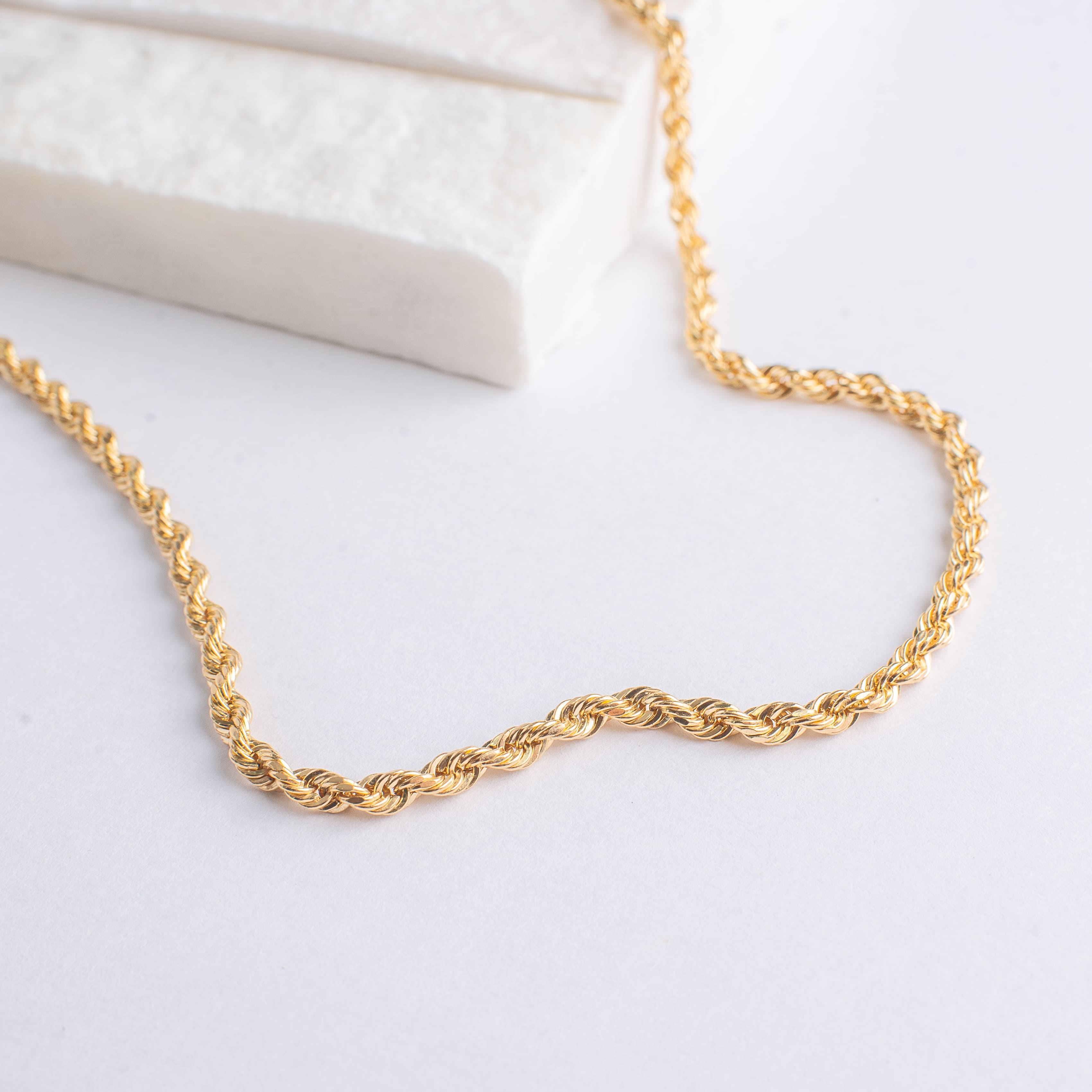 Cadena Tejido Lazo Oro 18K Macizo dinamico