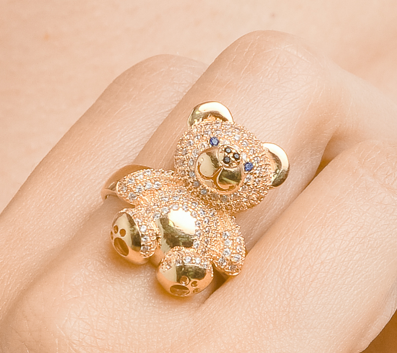 Anillos Oso en Brillantes Moderna