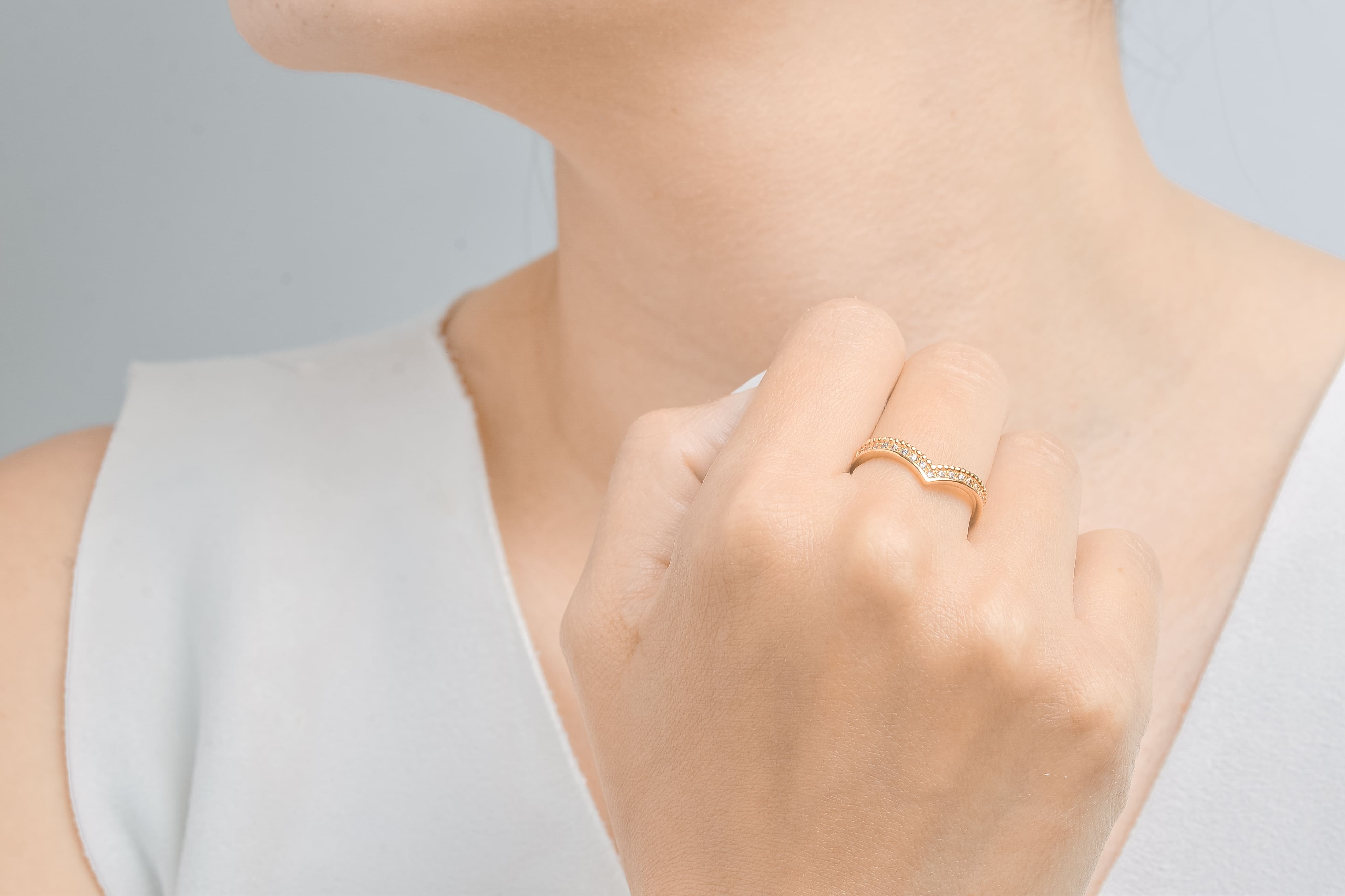 Anillo punta de corazón