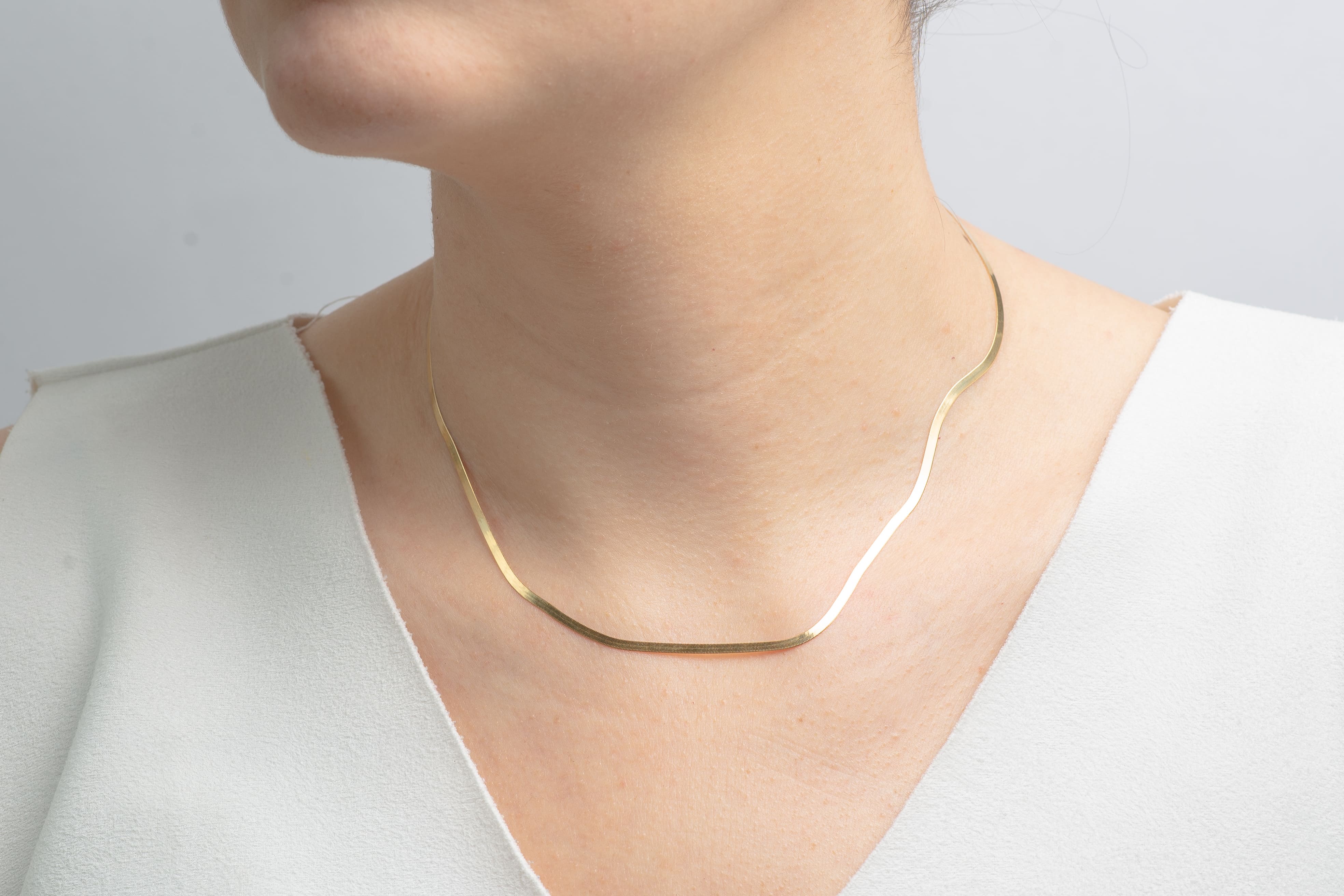 Cadena tejido Egipcio Oro 18 k Delicada 