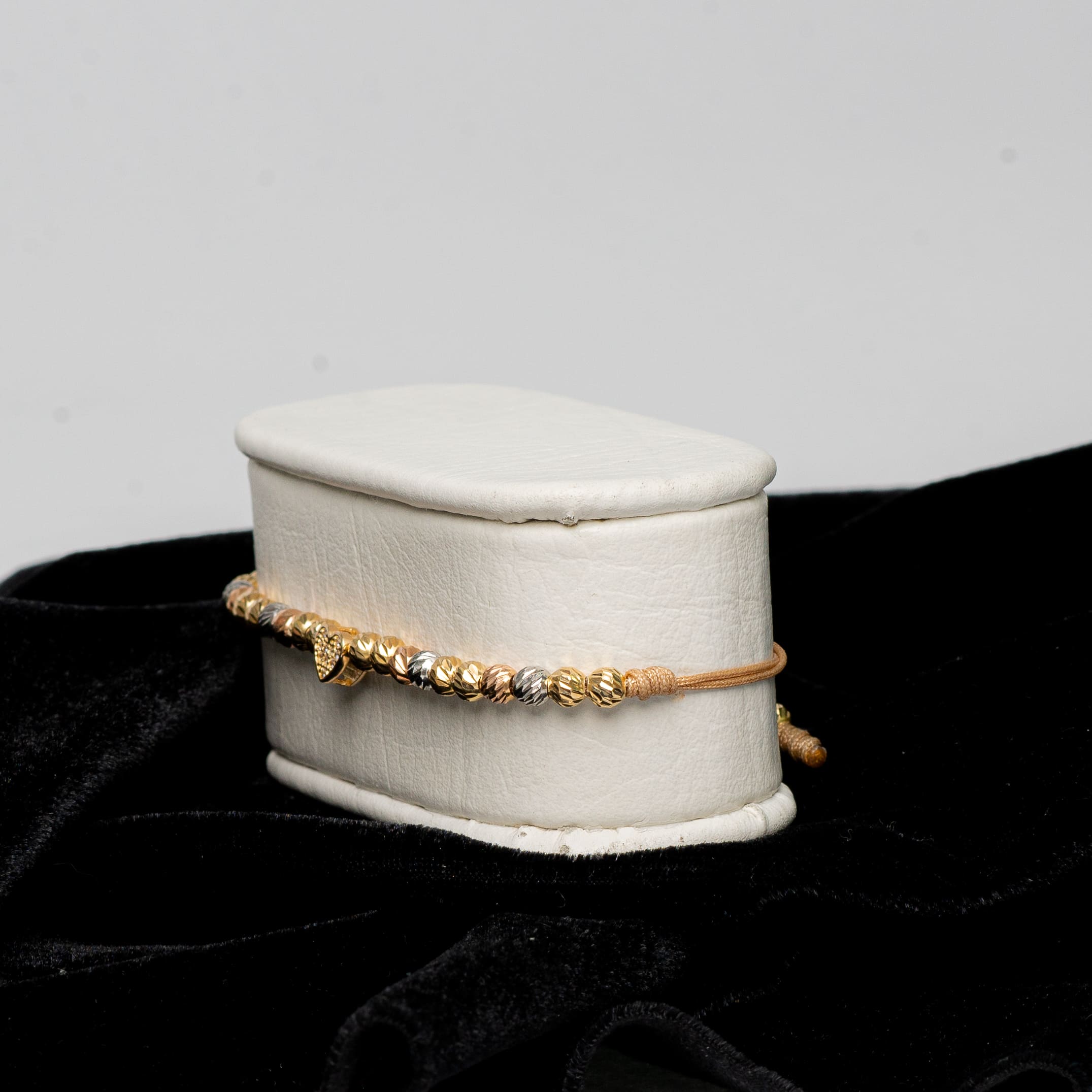 Pulsera Corazón tres Oros diamantado 18K Radiante