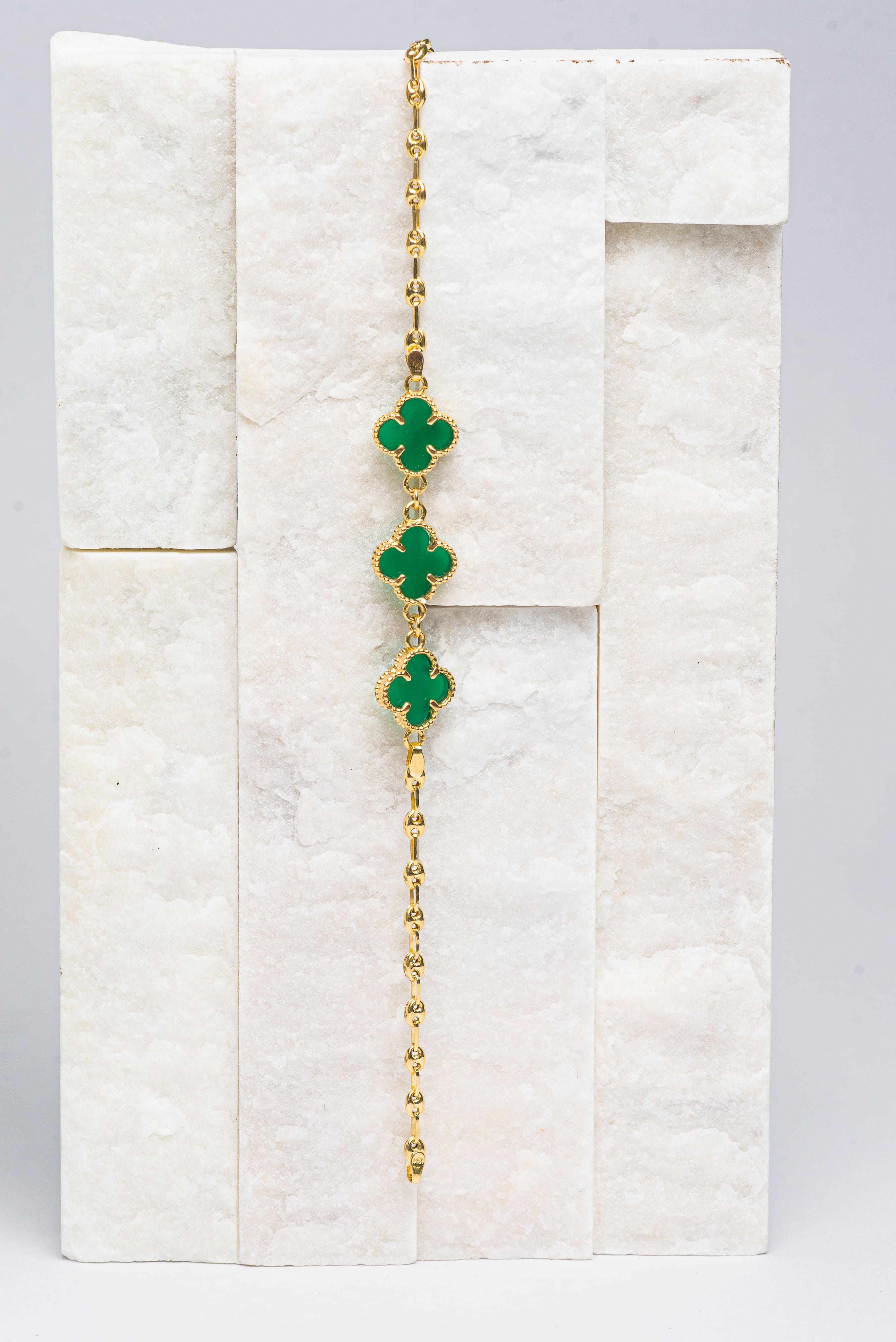 Juego Van Cleef Verde Oro 18K Versátil