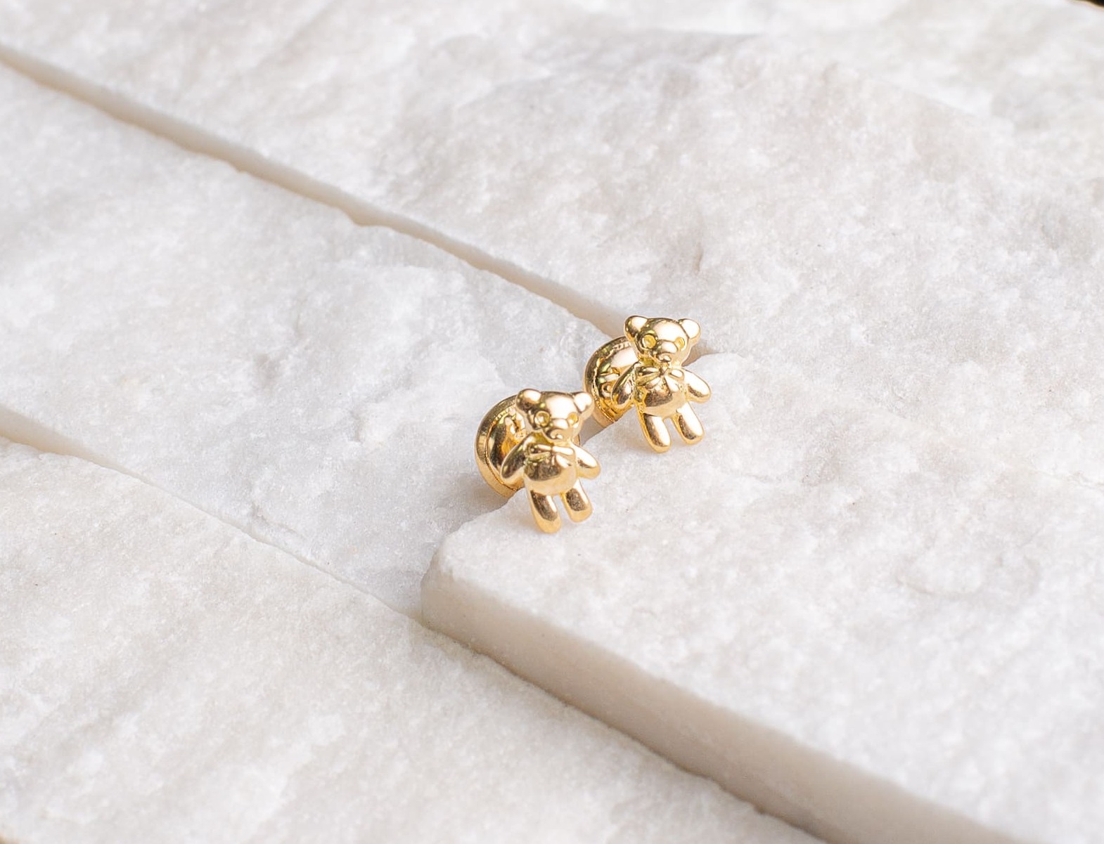 Topo Oso de Peluche Oro 18K