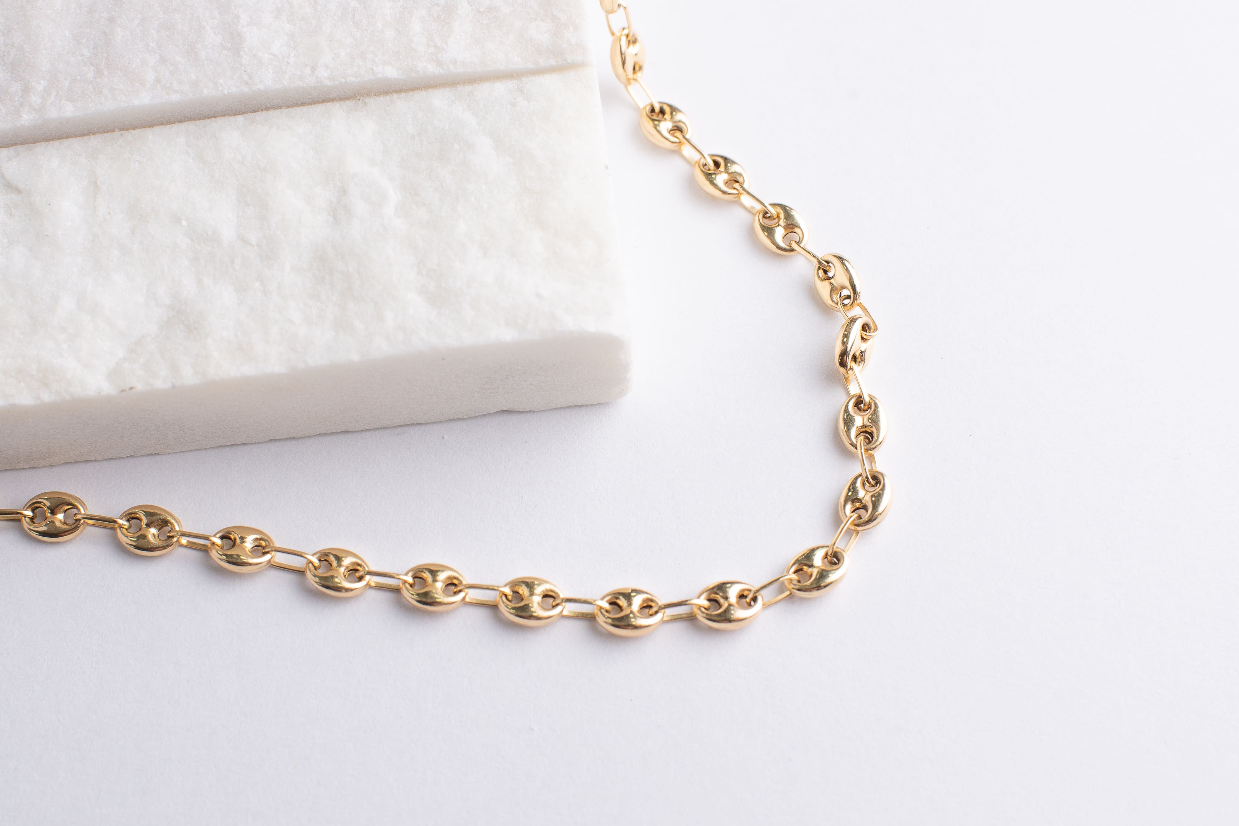 Cadena Estilo Gucci Oro 18K Macizo Elegante