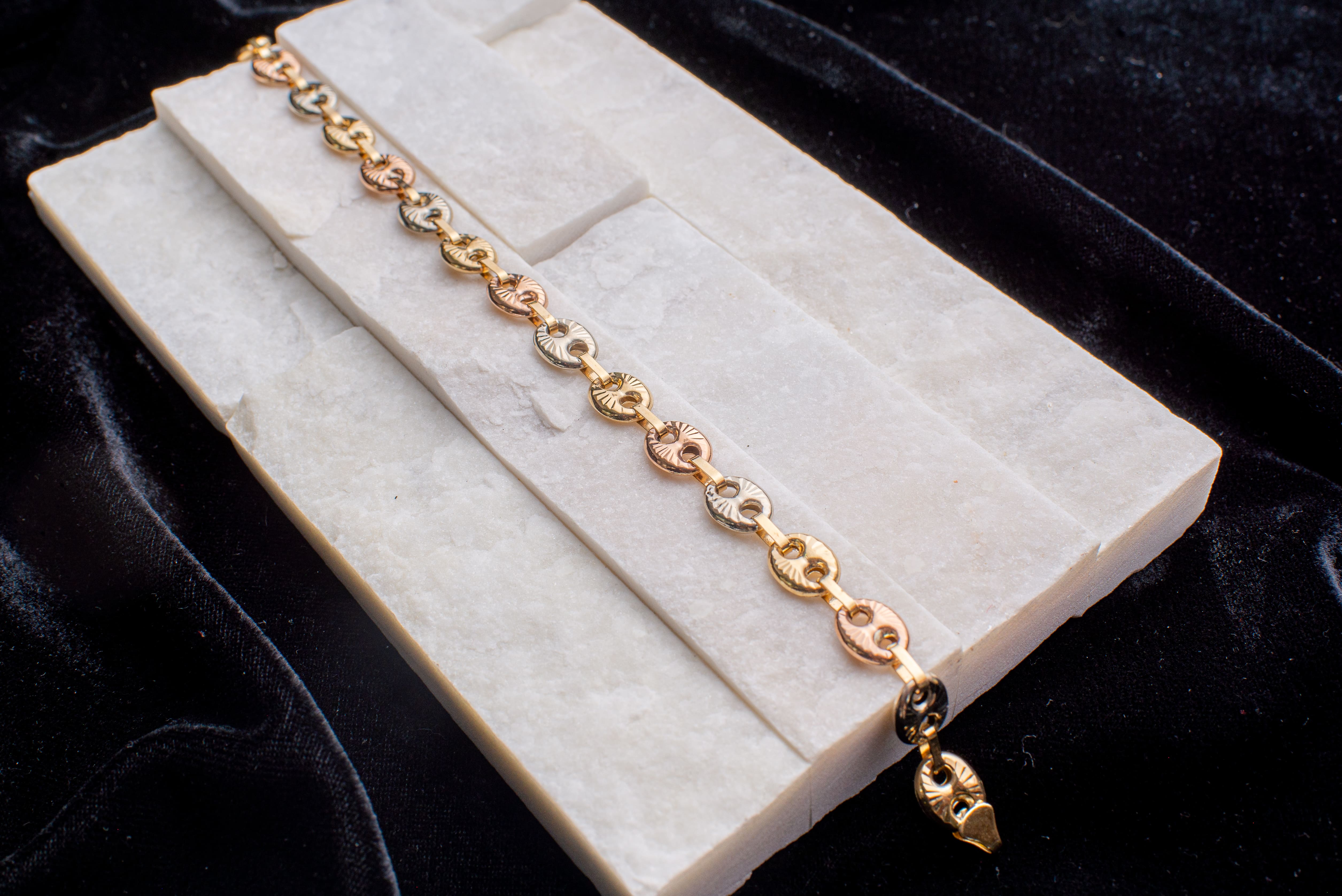 Pulsera Gucci 3 oros diamantado Oro 18K 