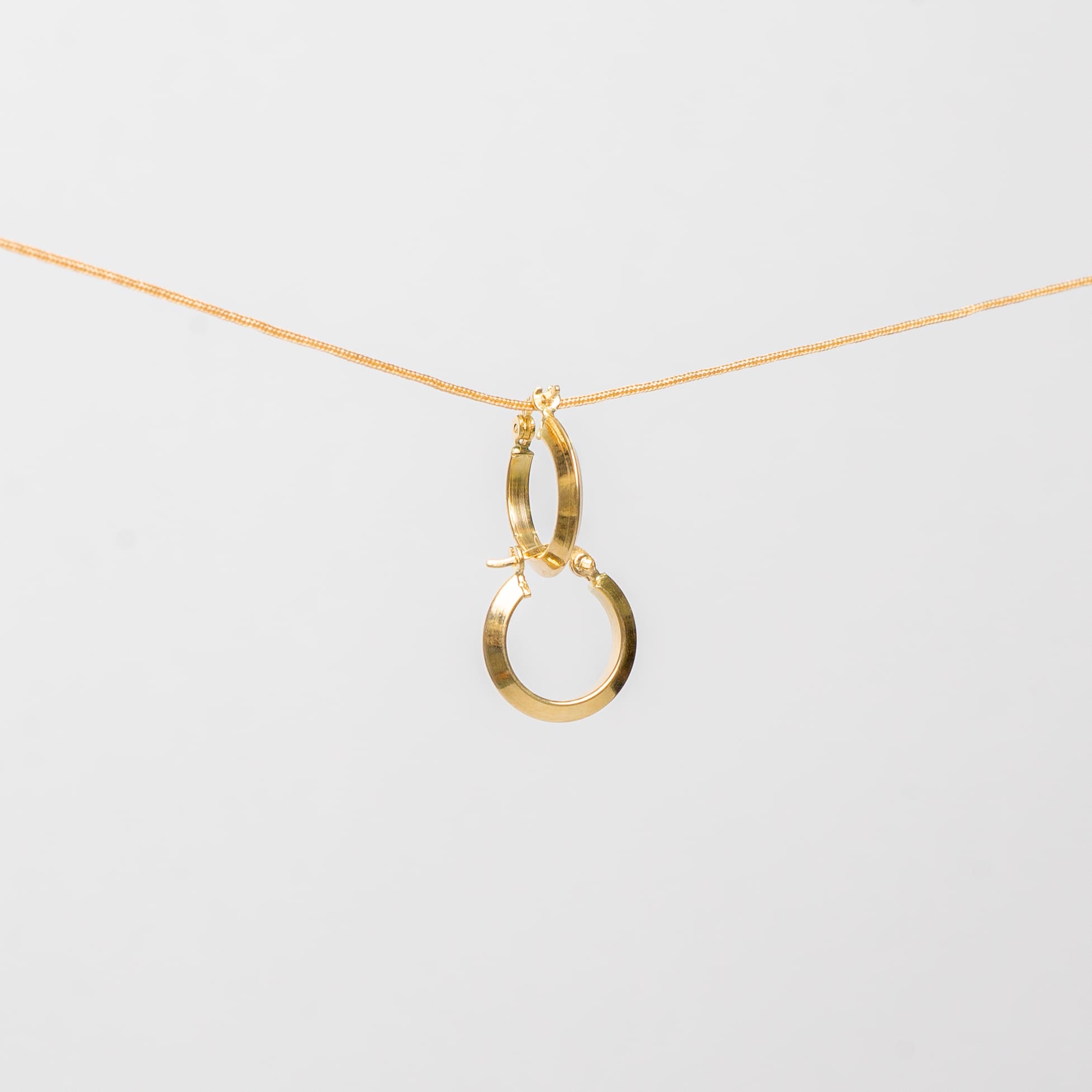 Candongas aplanadas Oro 18K Exclusiva