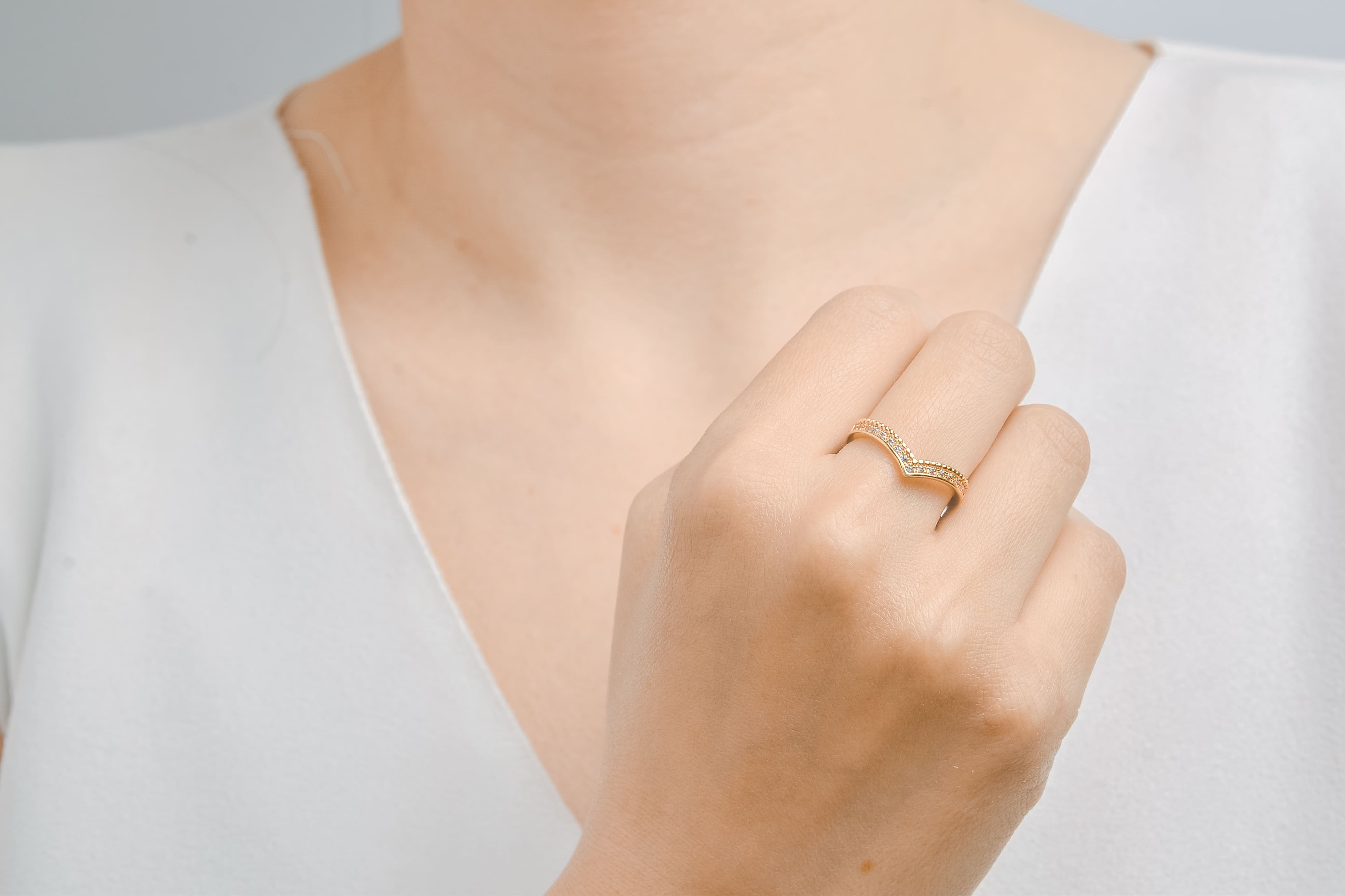 Anillo punta de corazón