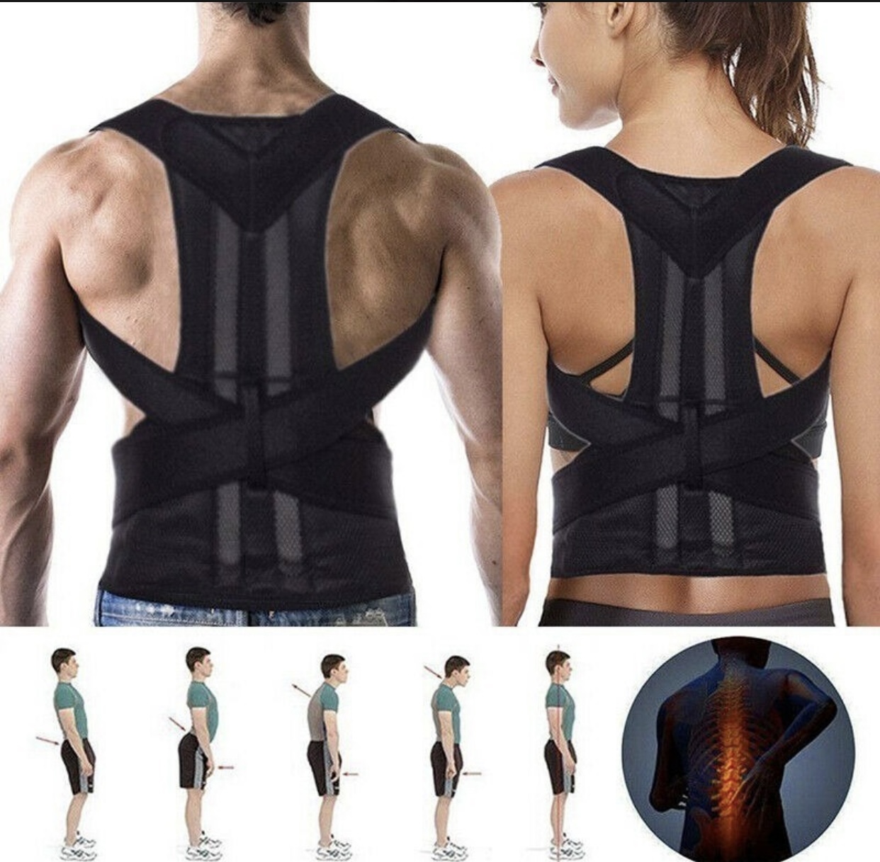 Corrector de postura para espalda