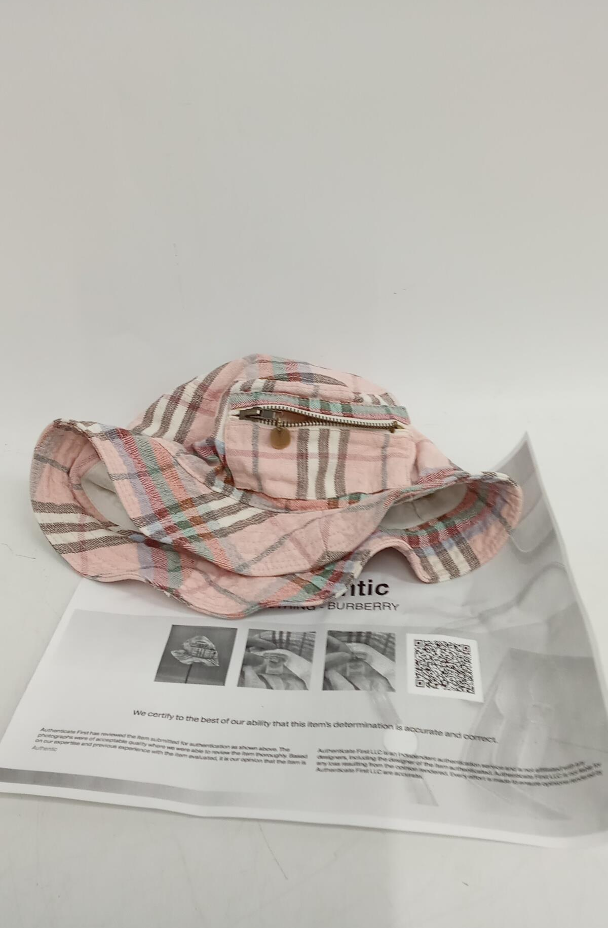 Burberry Checkered Bucket Hat - CERTIFIED Authentic 