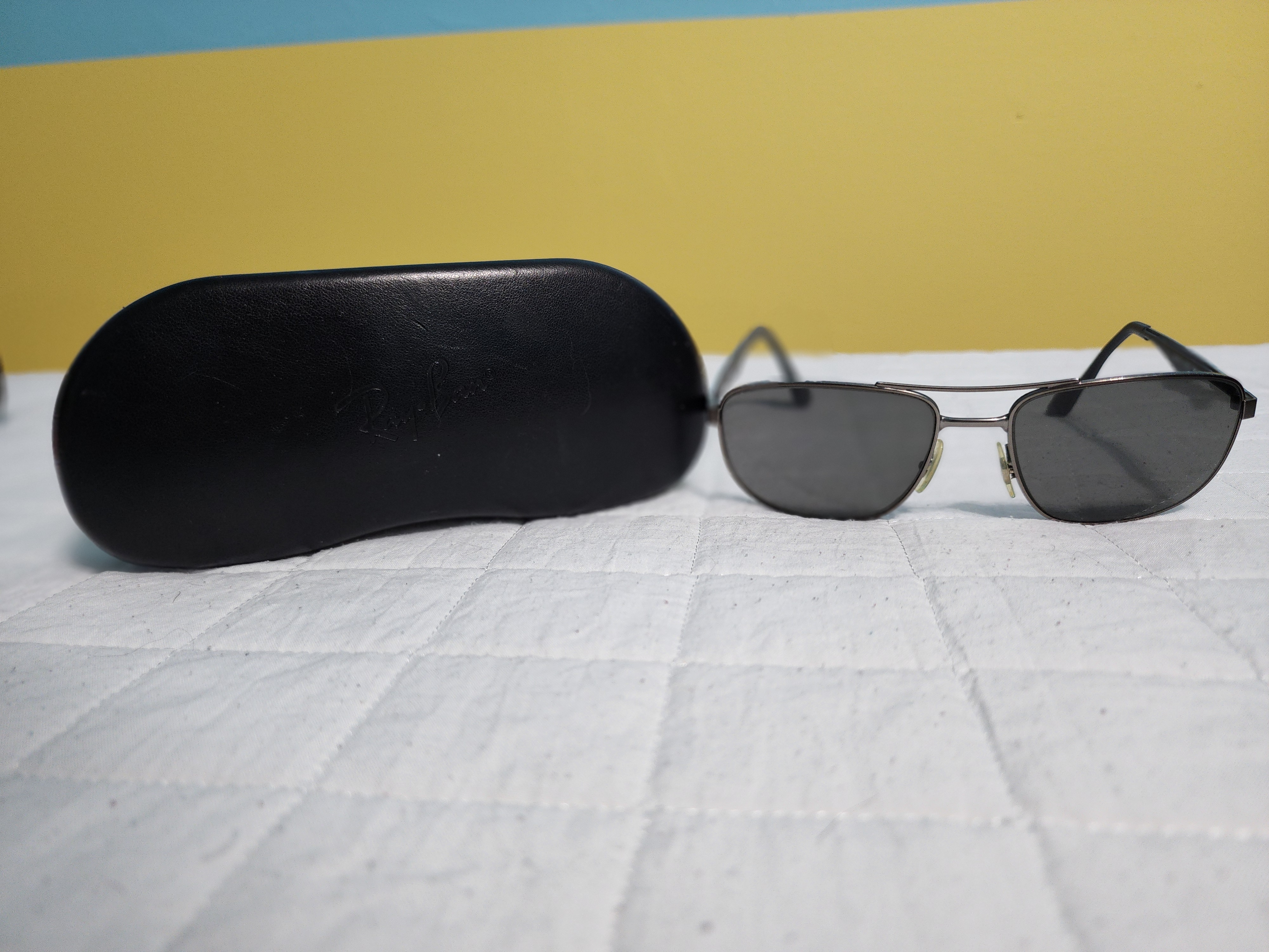 Ray-Ban RB3528 Black Green Lenses Men's Sunglasses