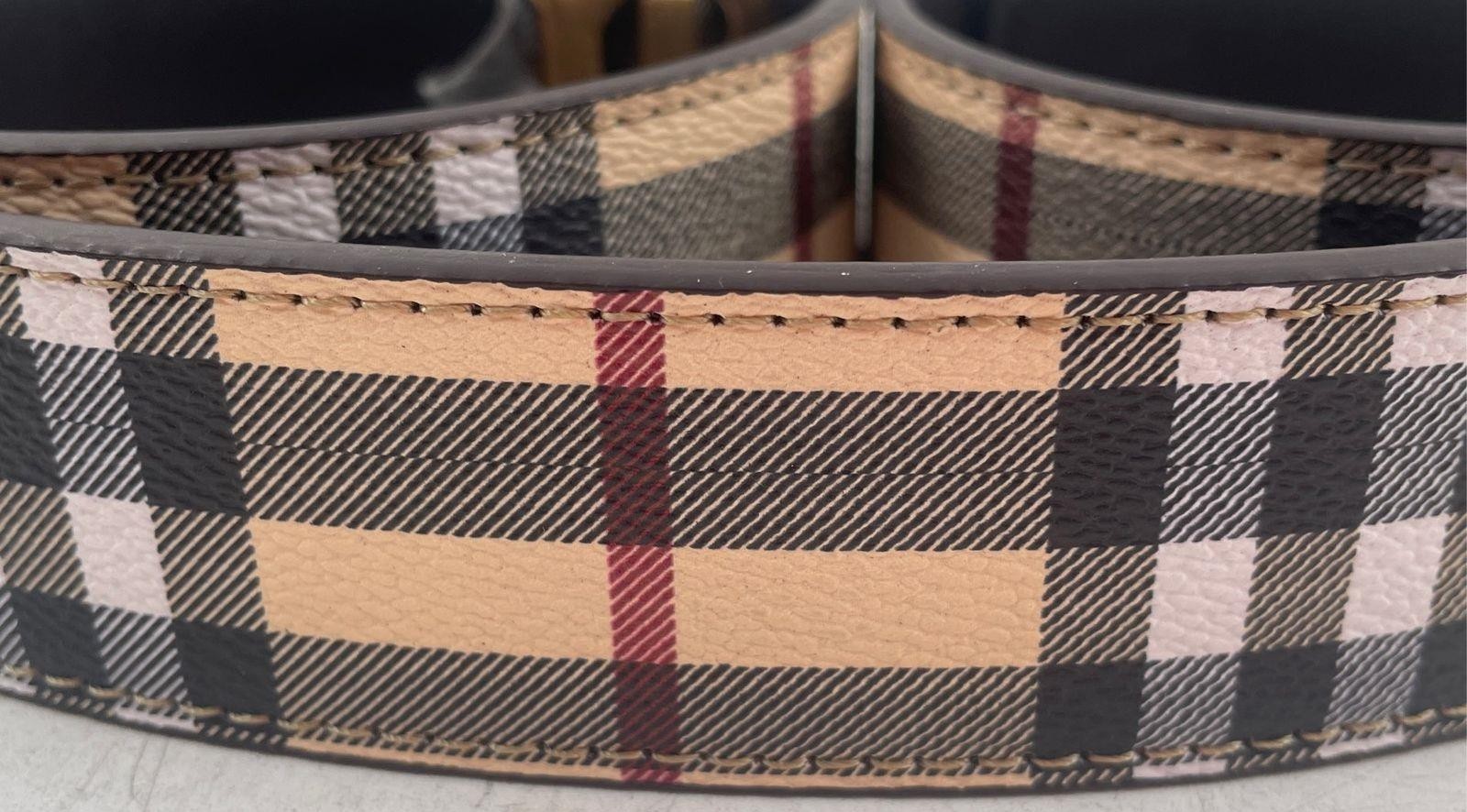 Burberry Reversible Check TB Belt