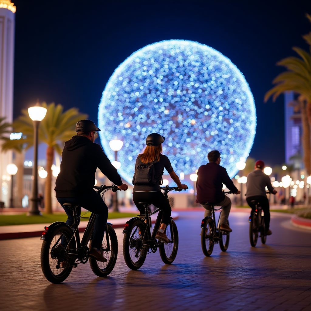 Electric Bike Neon Lights Tour