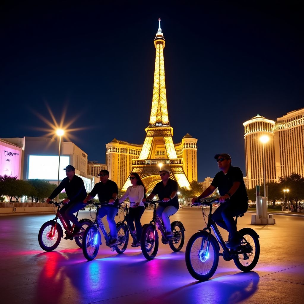 Electric Bike Neon Lights Tour