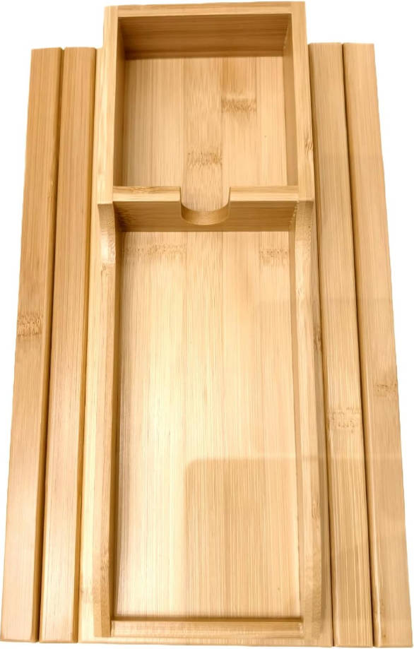 Bandeja de bambú para reposabrazos de sofá 2 en 1, diseño de soporte para tazas de sofá, bandeja de brazo con bandeja desmontable para portavasos de sofá, bandeja plegable antideslizante para