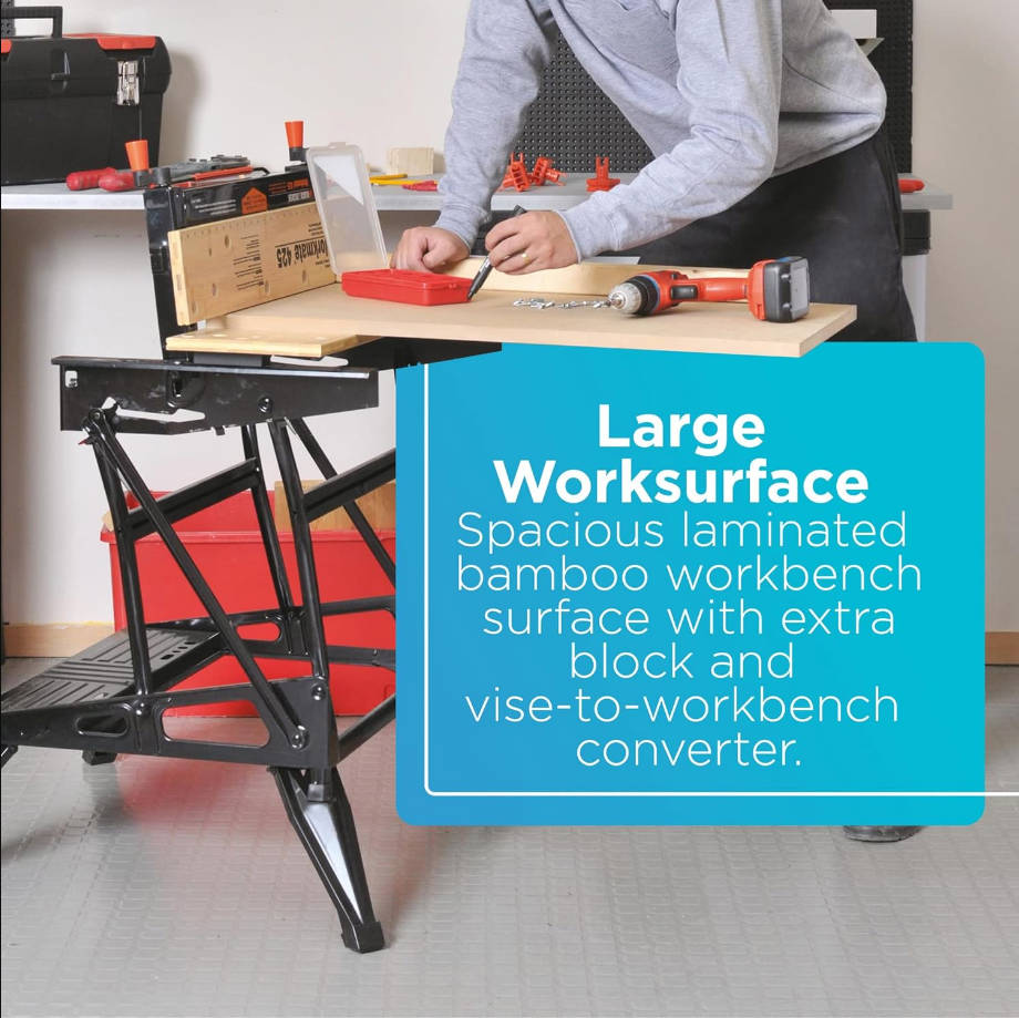 125 Workmate 125 de Black & Decker, con capacidad para 350 libras