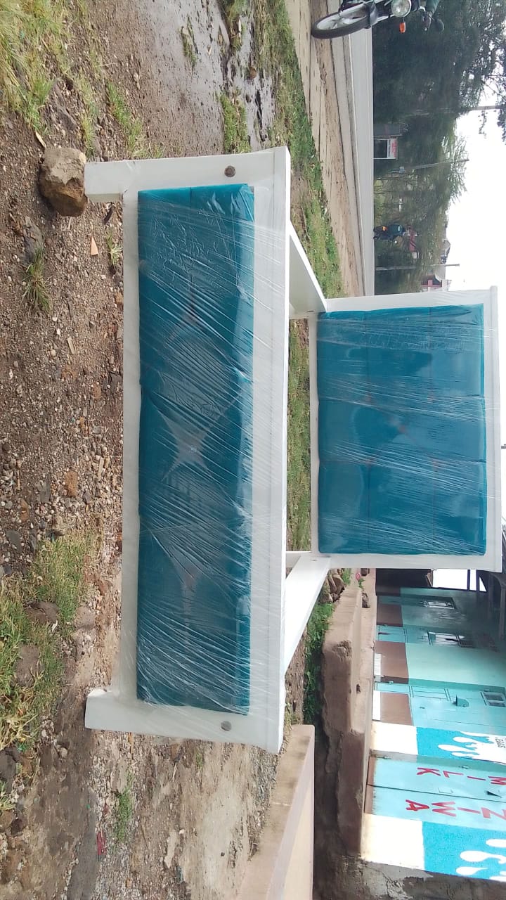 Blue Upholstered Bed