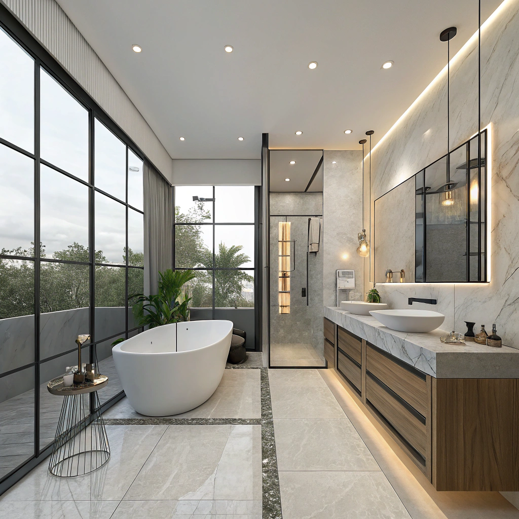 Chic Bathroom Accents