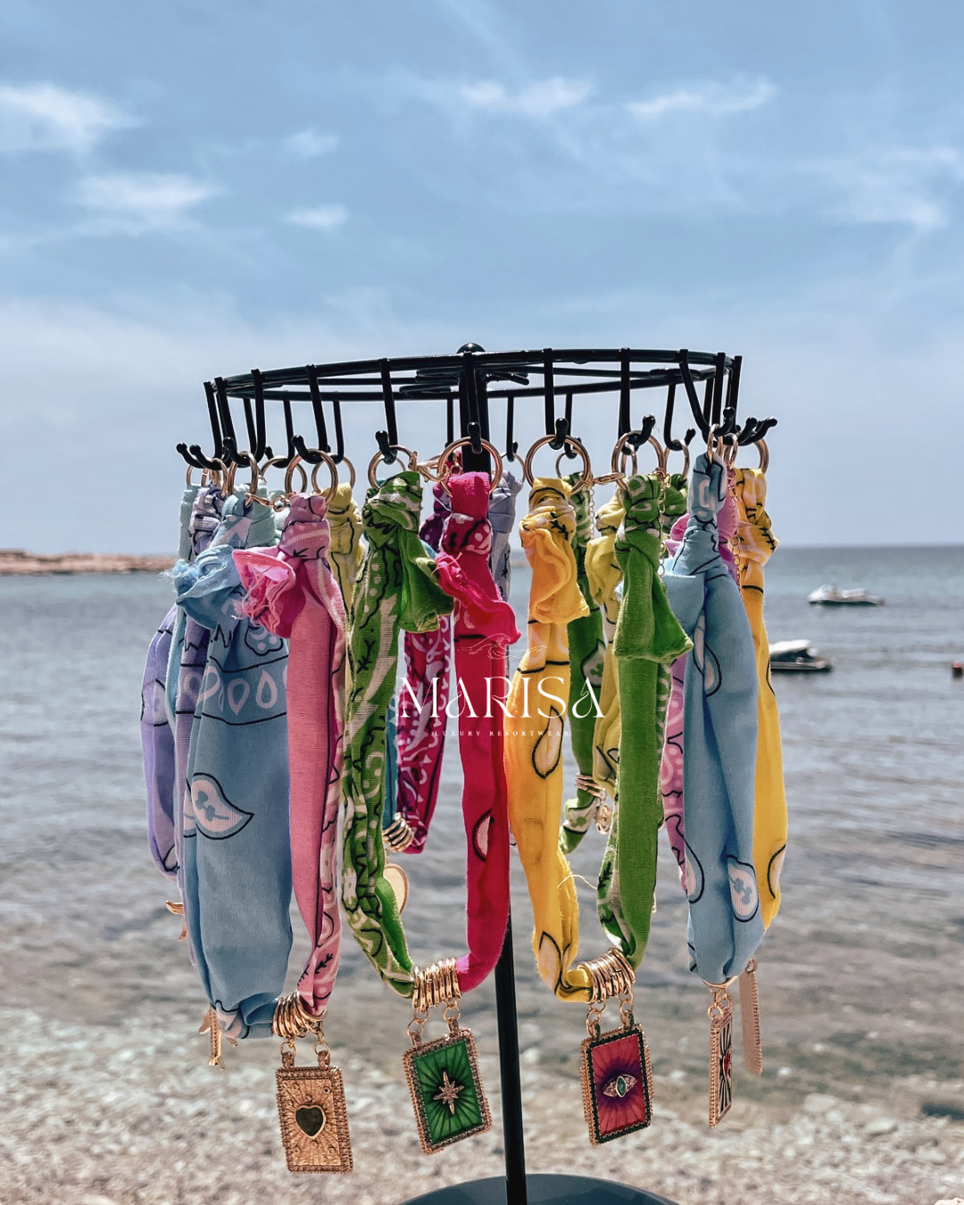 Aura X Charm Bandana Necklace