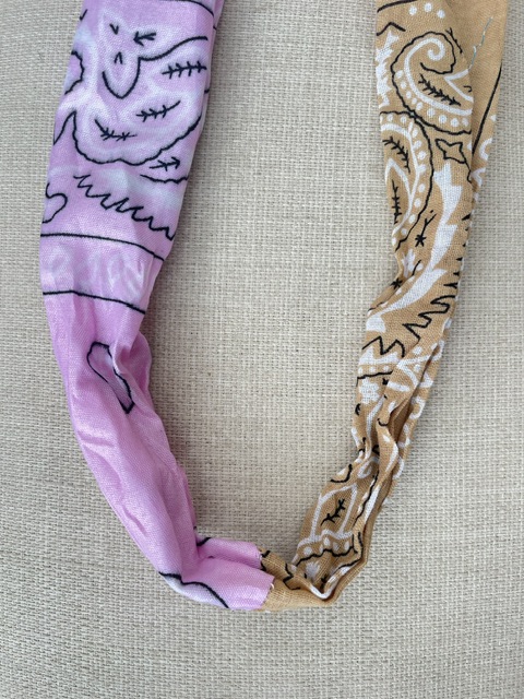 Bandana necklace without charms