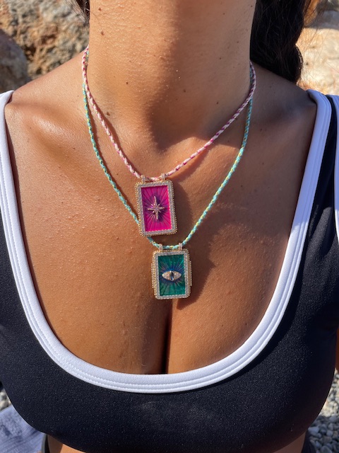 STAR PINK AURA NECKLACE