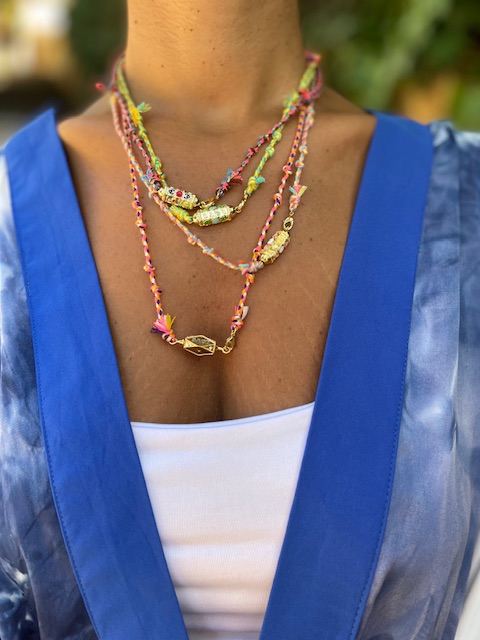 Colorful Love Necklace Parisienne Adjustable Necklace