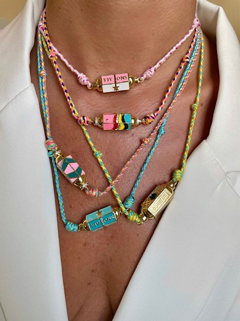 Parisienne Letter Inspired Rope Necklaces