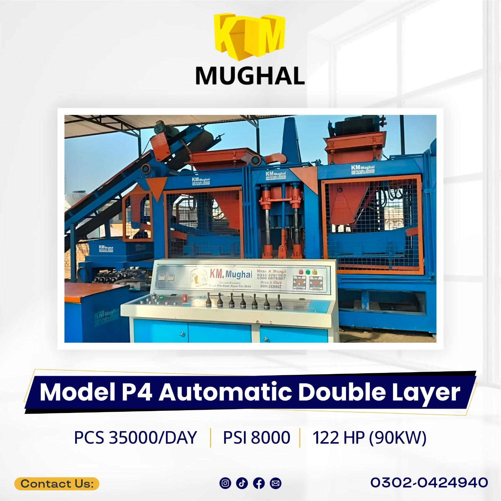 Automatic Concrete Block & Paver Making Machine In Pakistan
