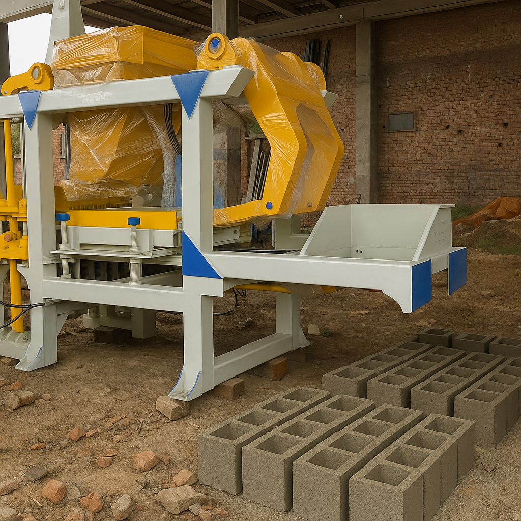 Industrial Hydraulic Press Concrete Block Making Machine | Build Stronger, Faster, Smarter