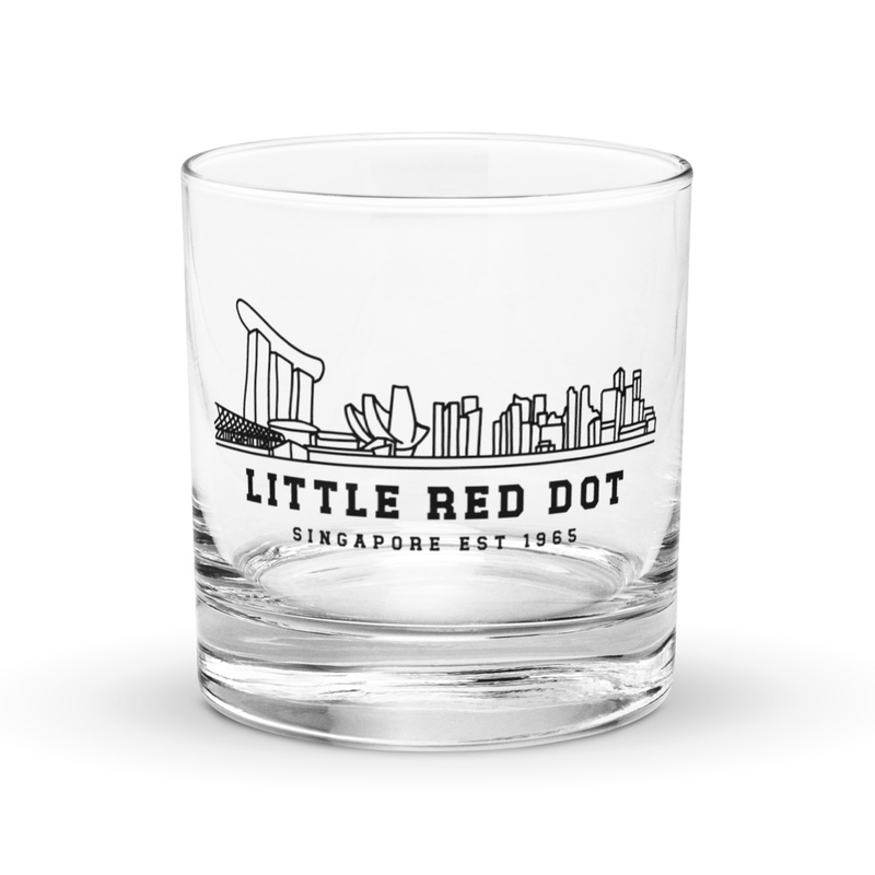 Little Red Dot Singapore Whiskey Glass