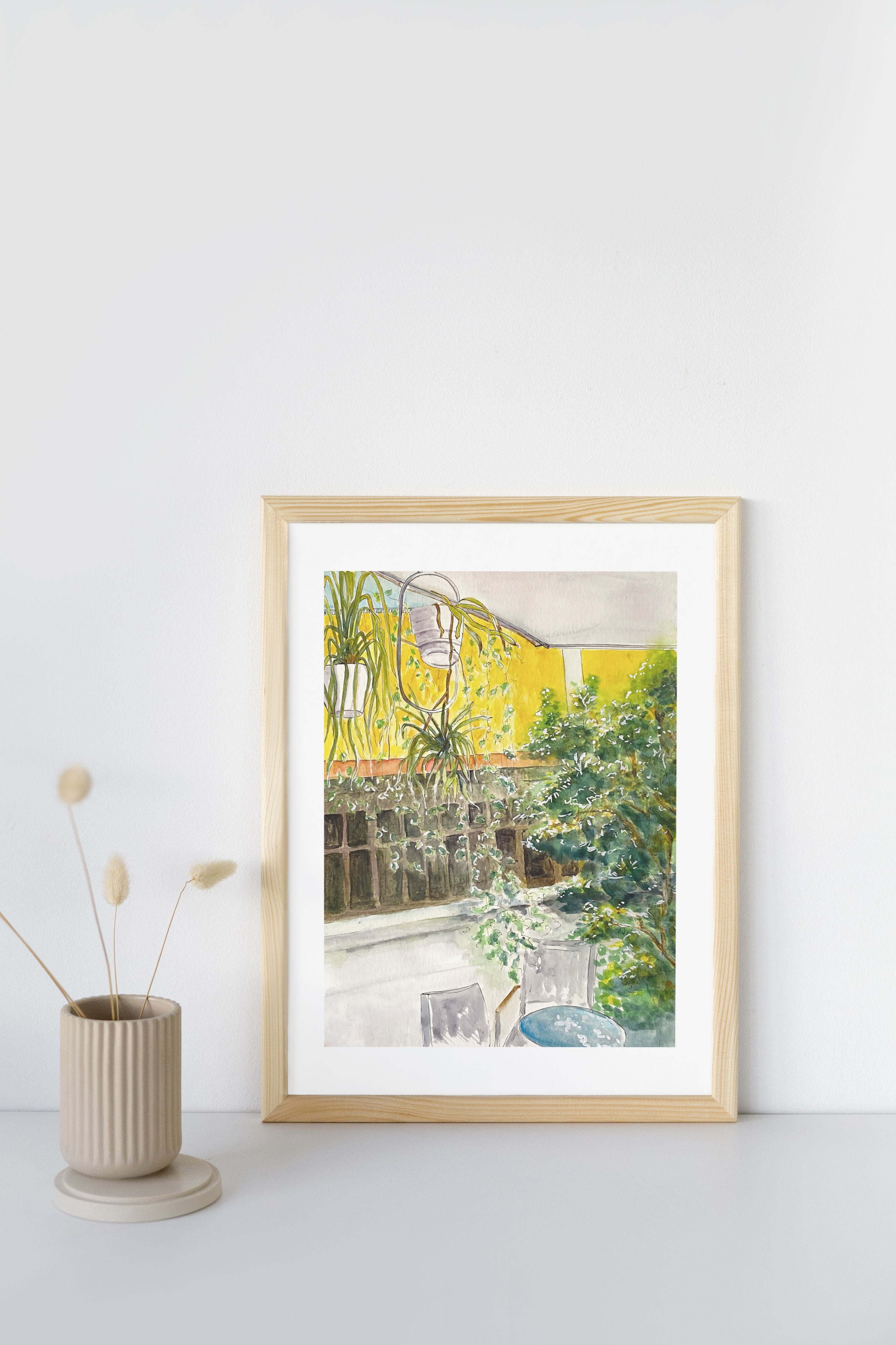 Story cafe, Fine art Giclée Print (A4 & A3 available)