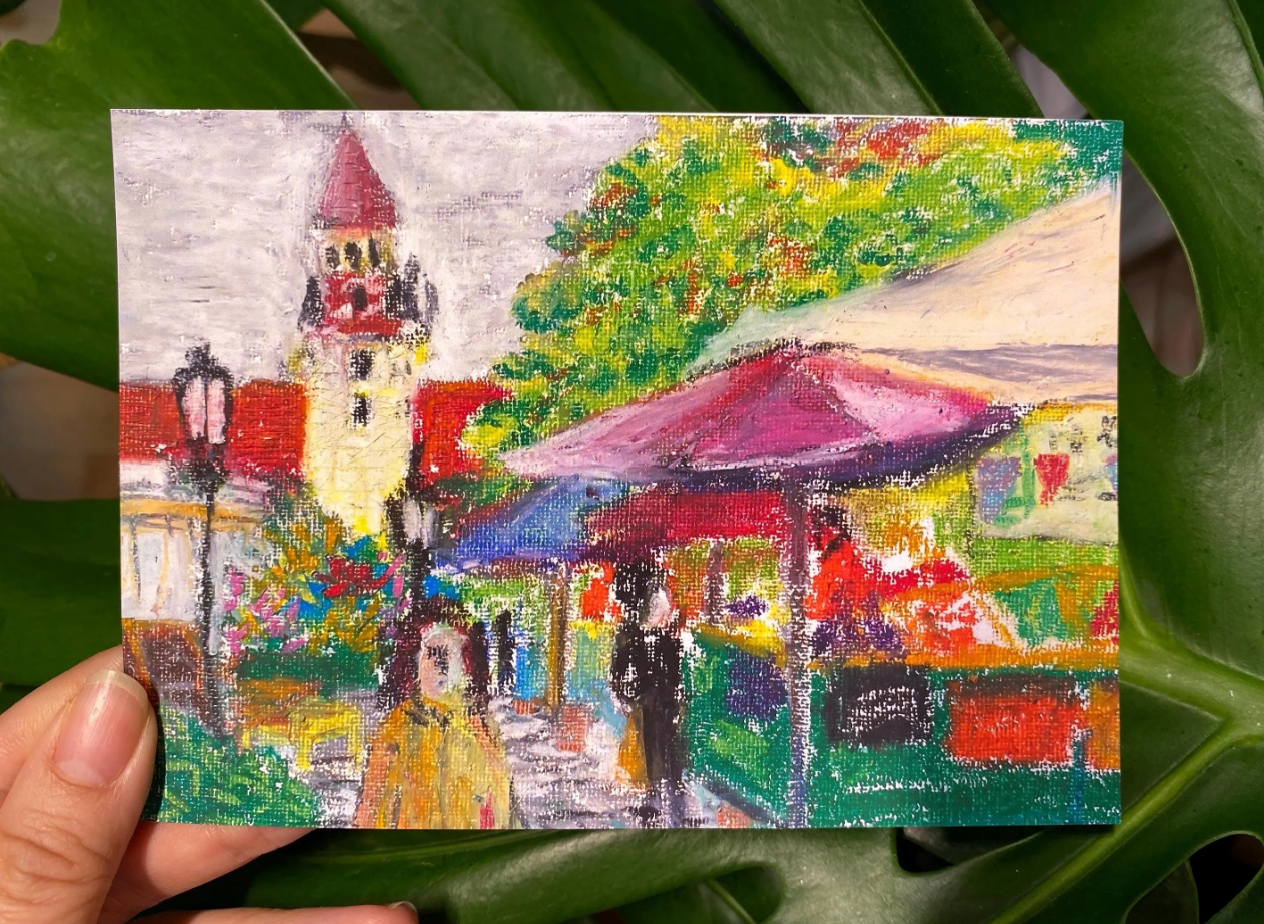 Viktualienmarkt, Munich Postcard