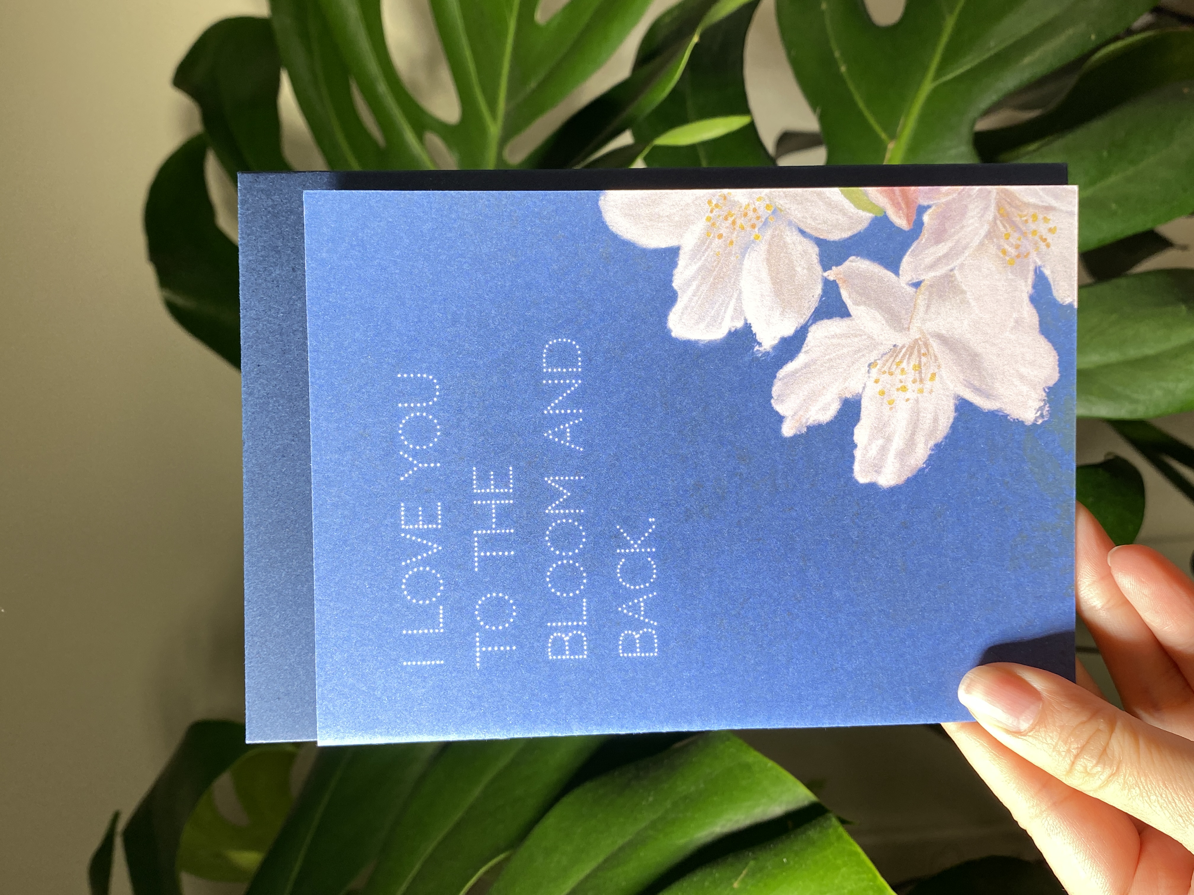 “I love you to the bloom and back” Greeting Card