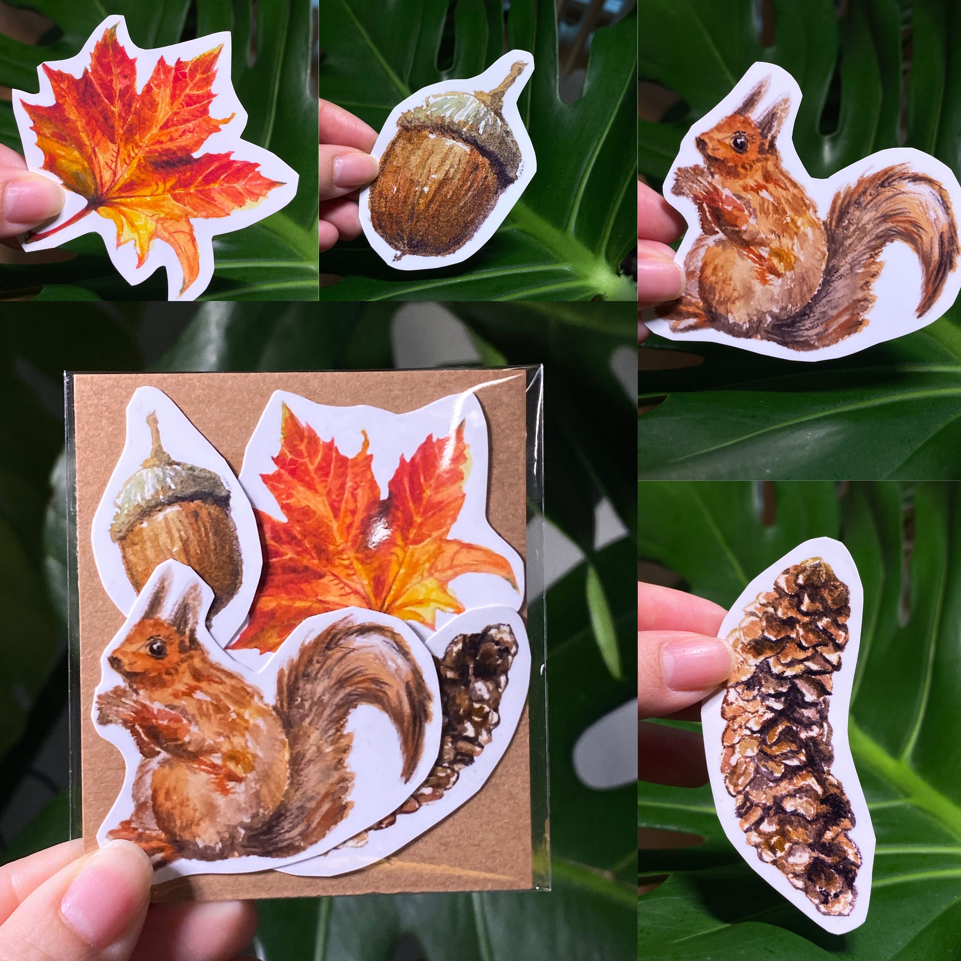 Autumn Forest Animal Sticker Set