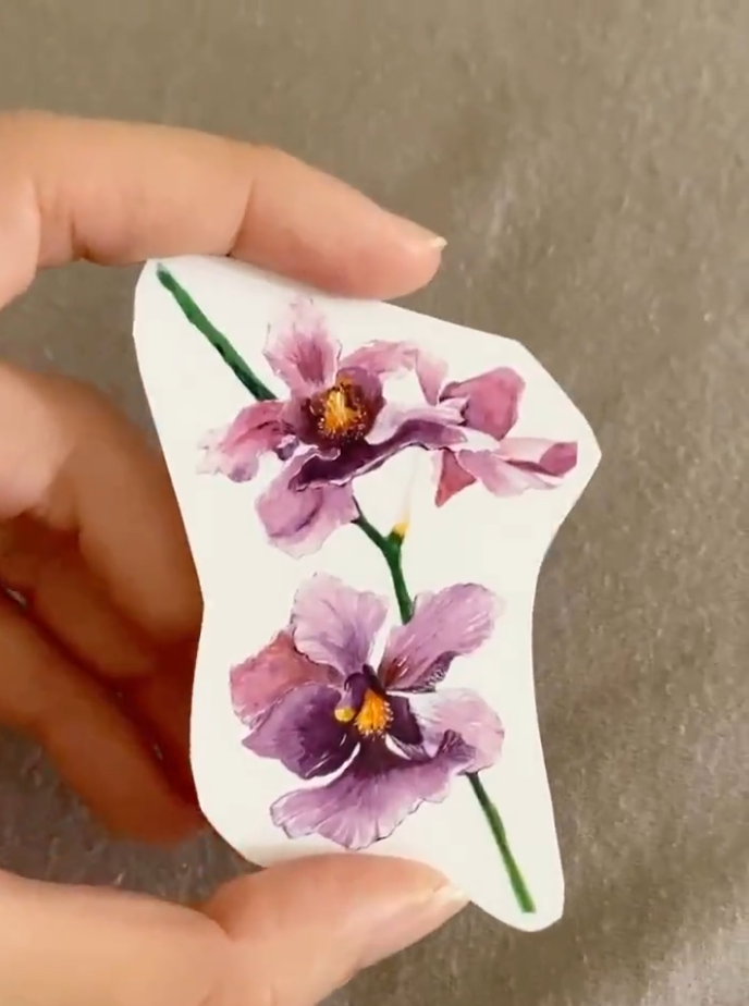 Vanda Miss Joaquim Orchid Sticker