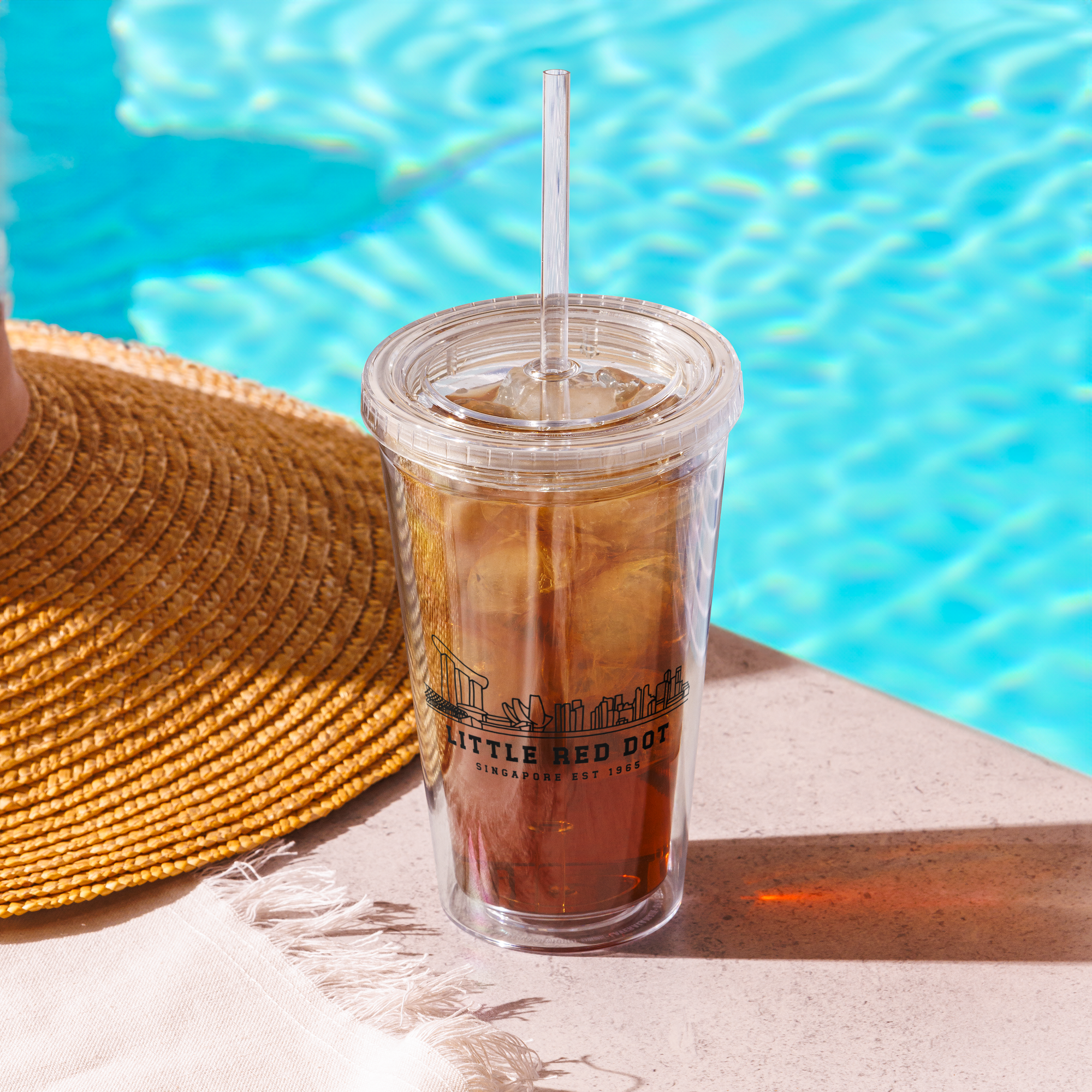 Little Red Dot Iced Coffee Tumbler
