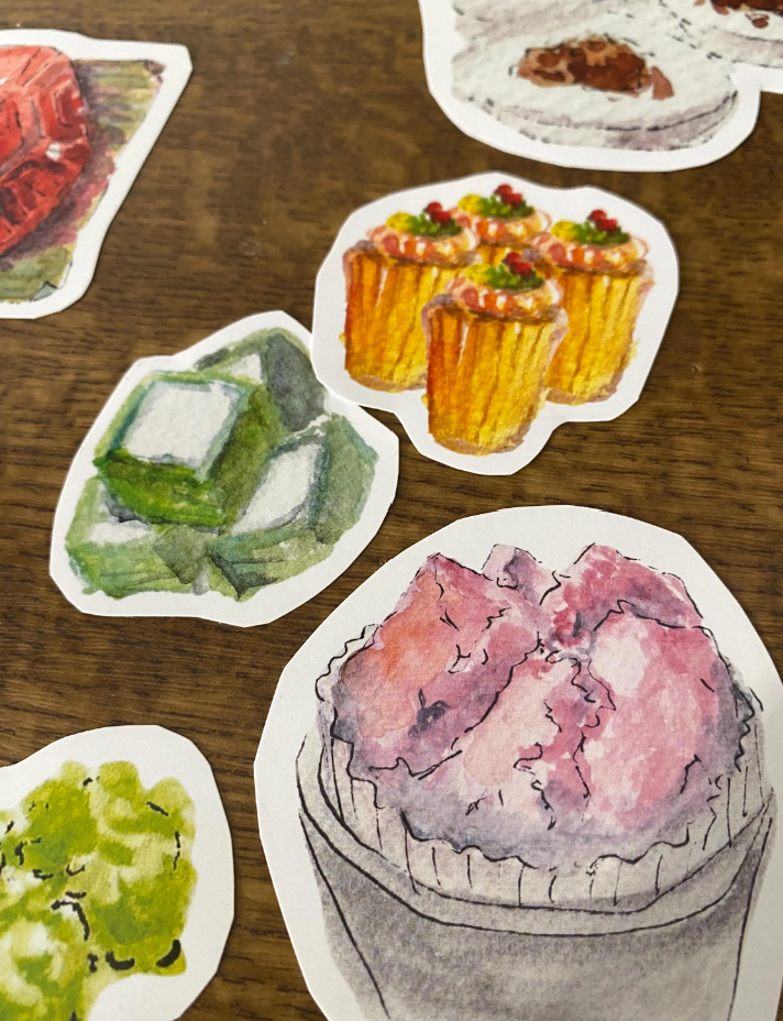 Singapore Kueh & Pastries Stickers (Set of 11)