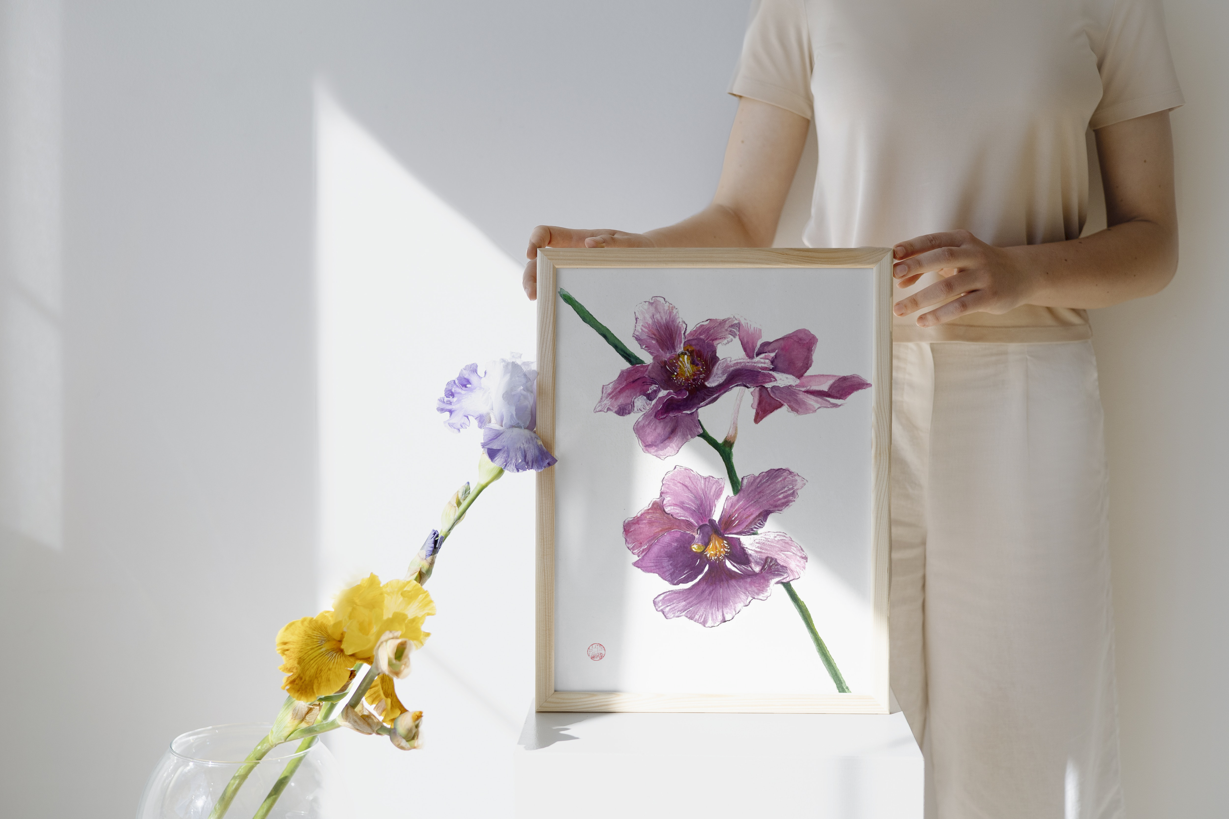 Orchid, A4 Fine art Giclée Print