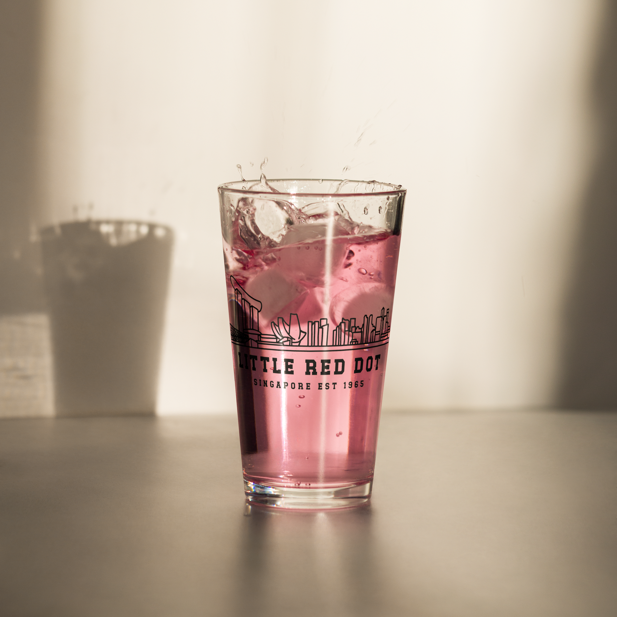 Little Red Dor Beer Pint Glass